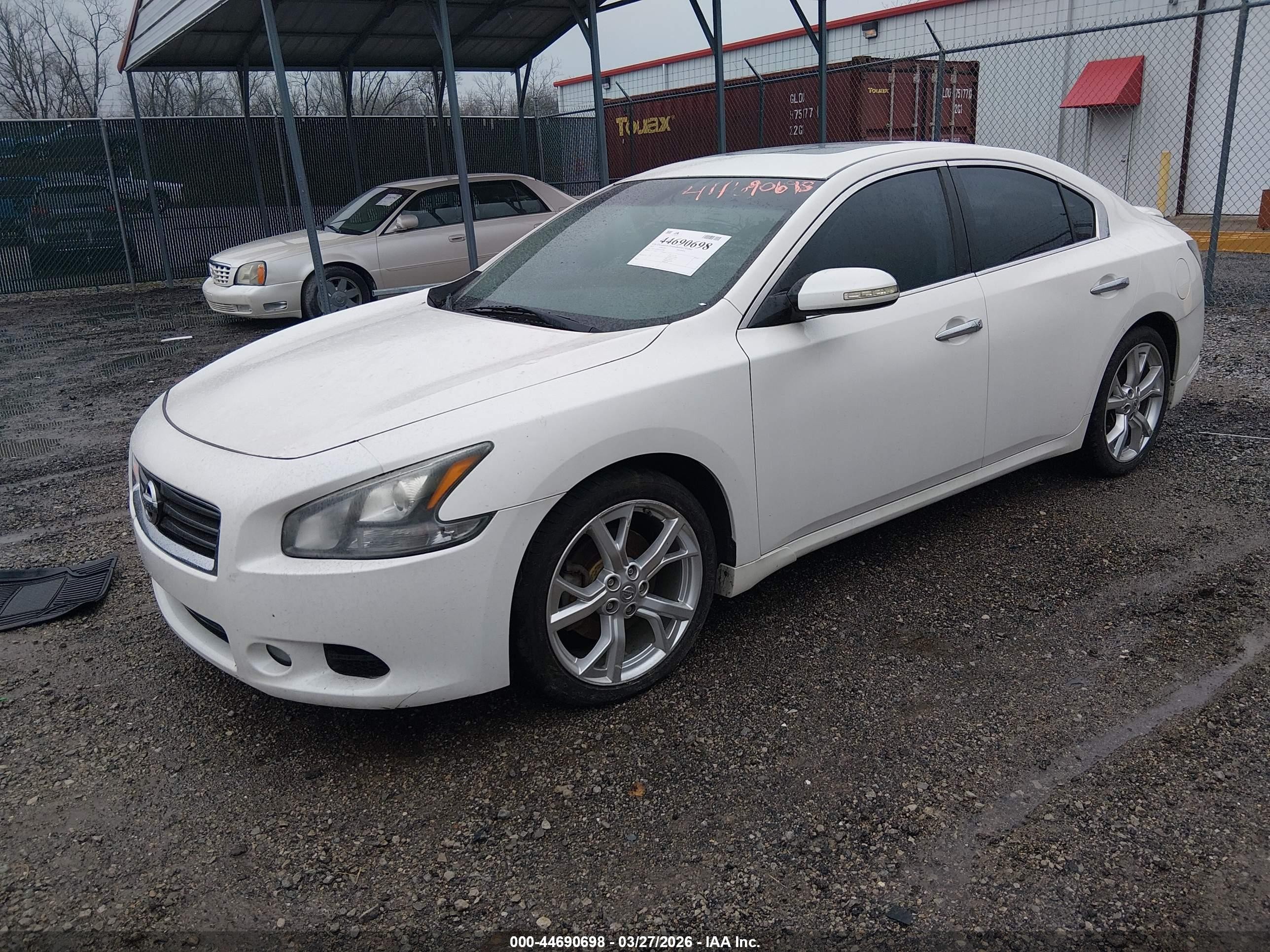 2012 Nissan Maxima 3.5 Sv White vin: 1N4AA5AP6CC831084