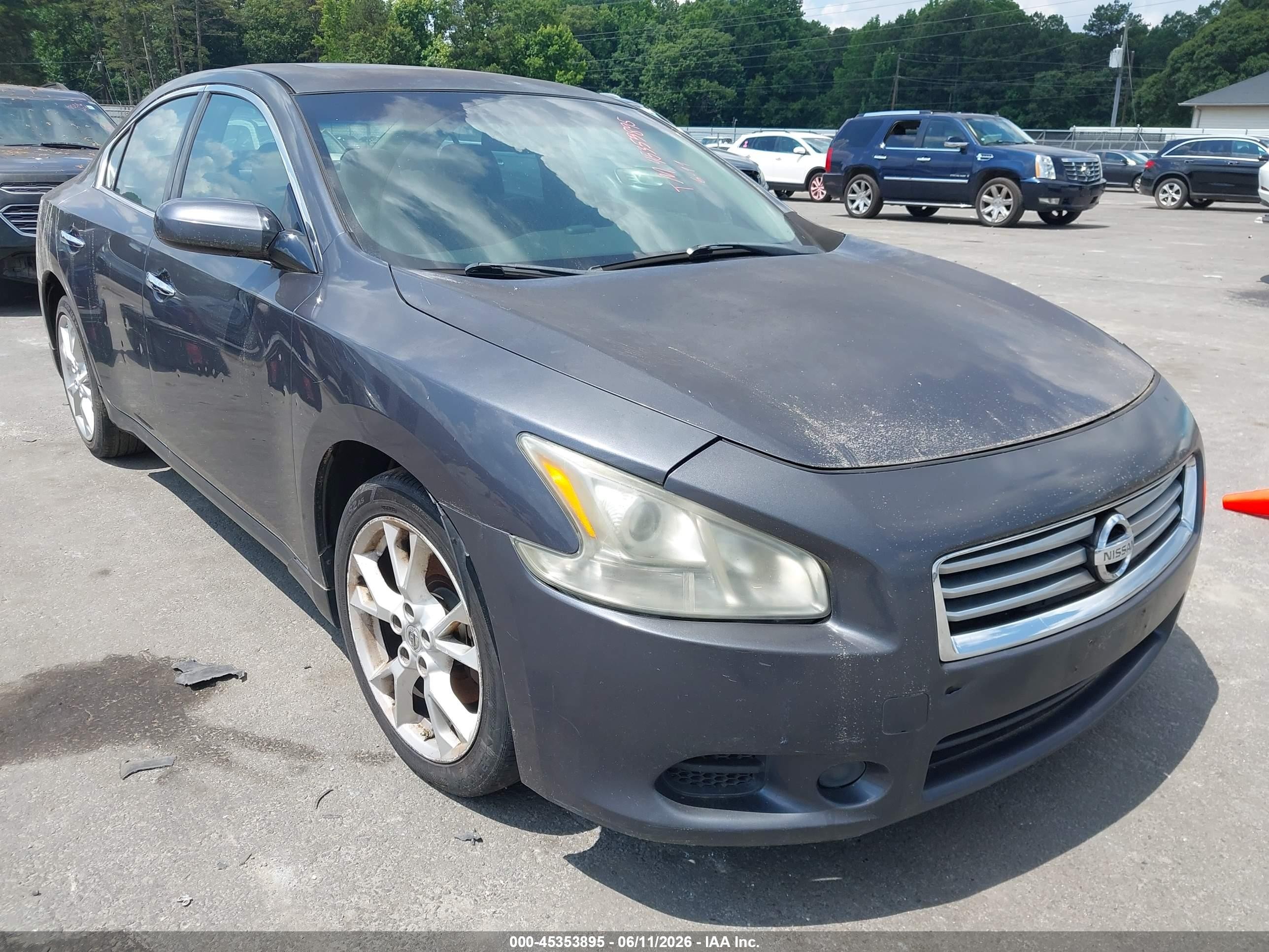 2012 Nissan Maxima 3.5 S Gray vin: 1N4AA5AP6CC832252