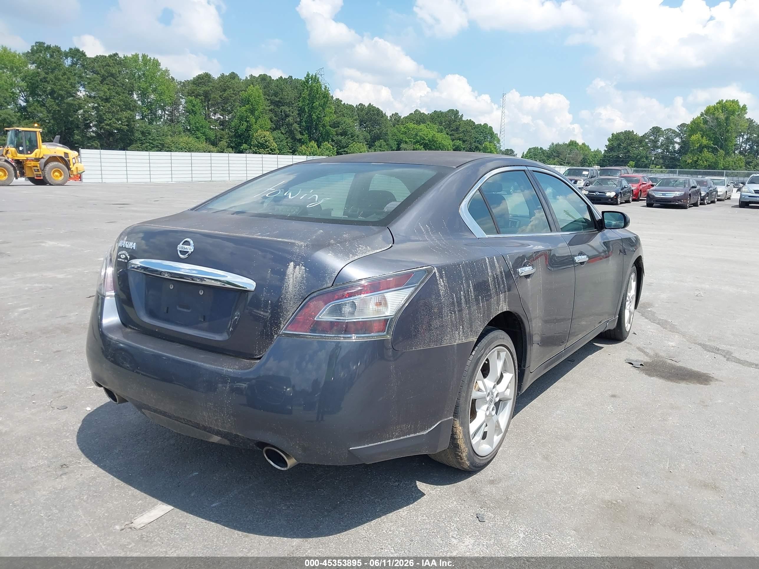2012 Nissan Maxima 3.5 S Gray vin: 1N4AA5AP6CC832252