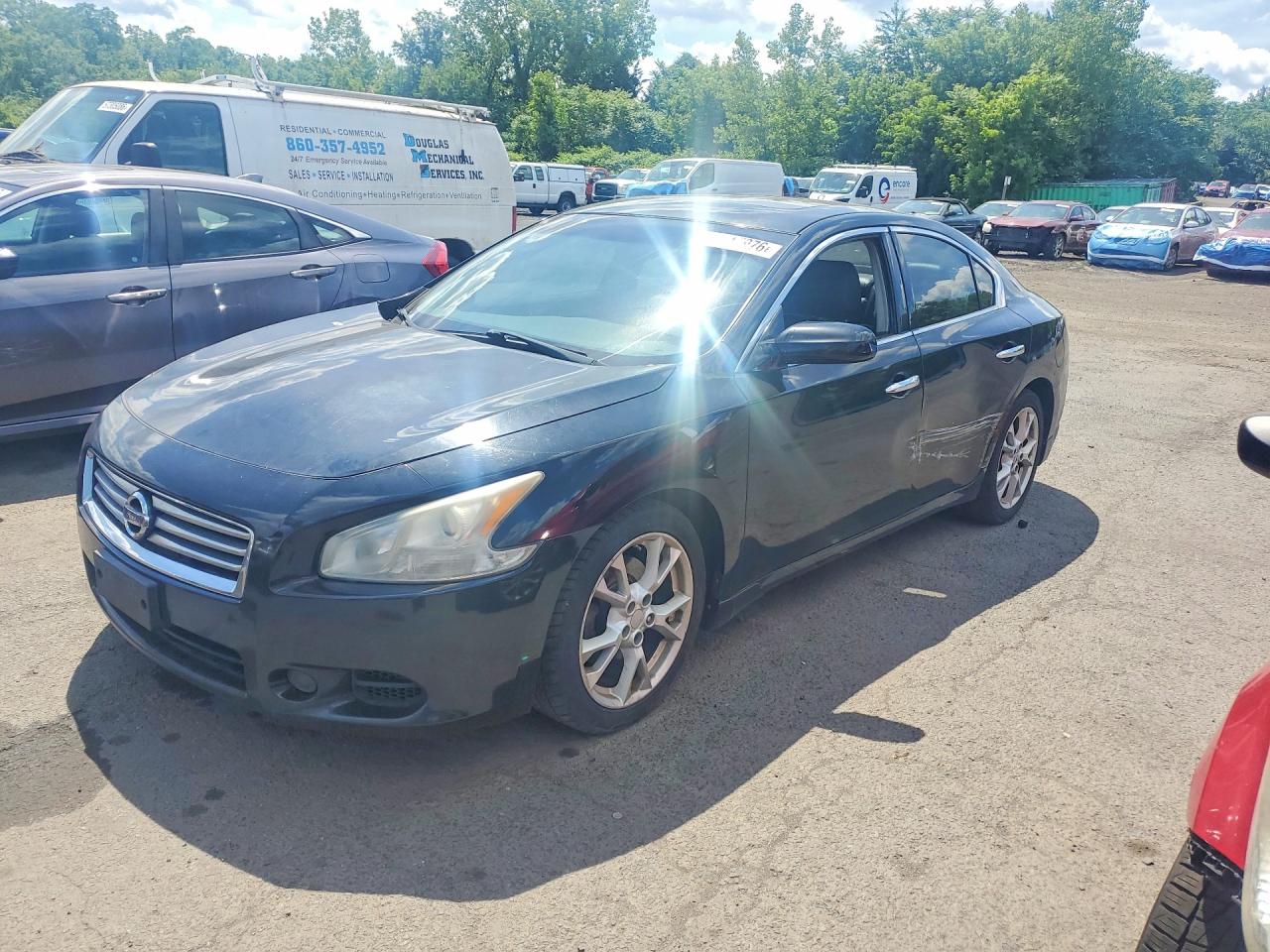 2012 Nissan Maxima 3.5 S Black vin: 1N4AA5AP6CC835278