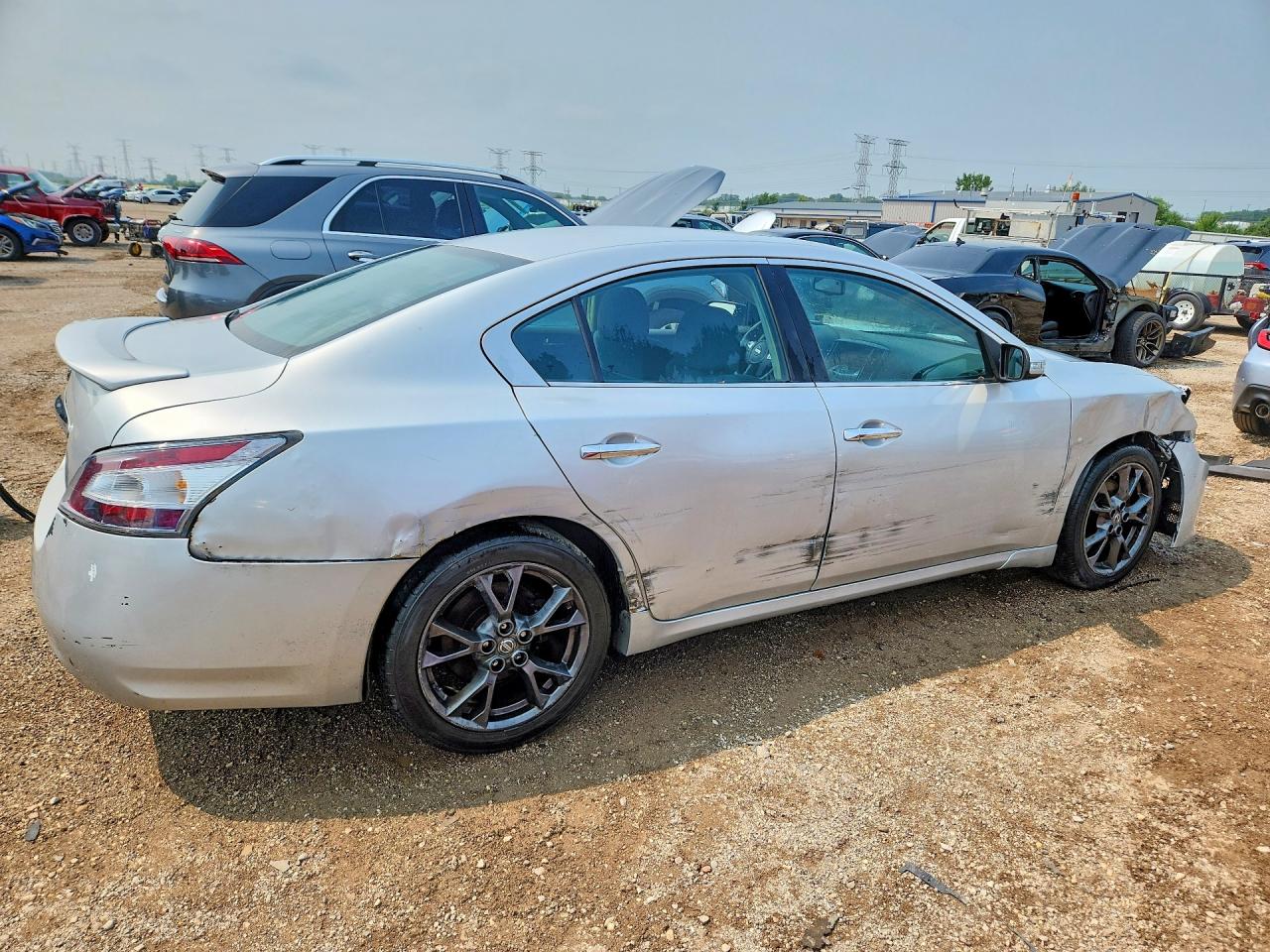 2012 Nissan Maxima 3.5 S Silver vin: 1N4AA5AP6CC839136