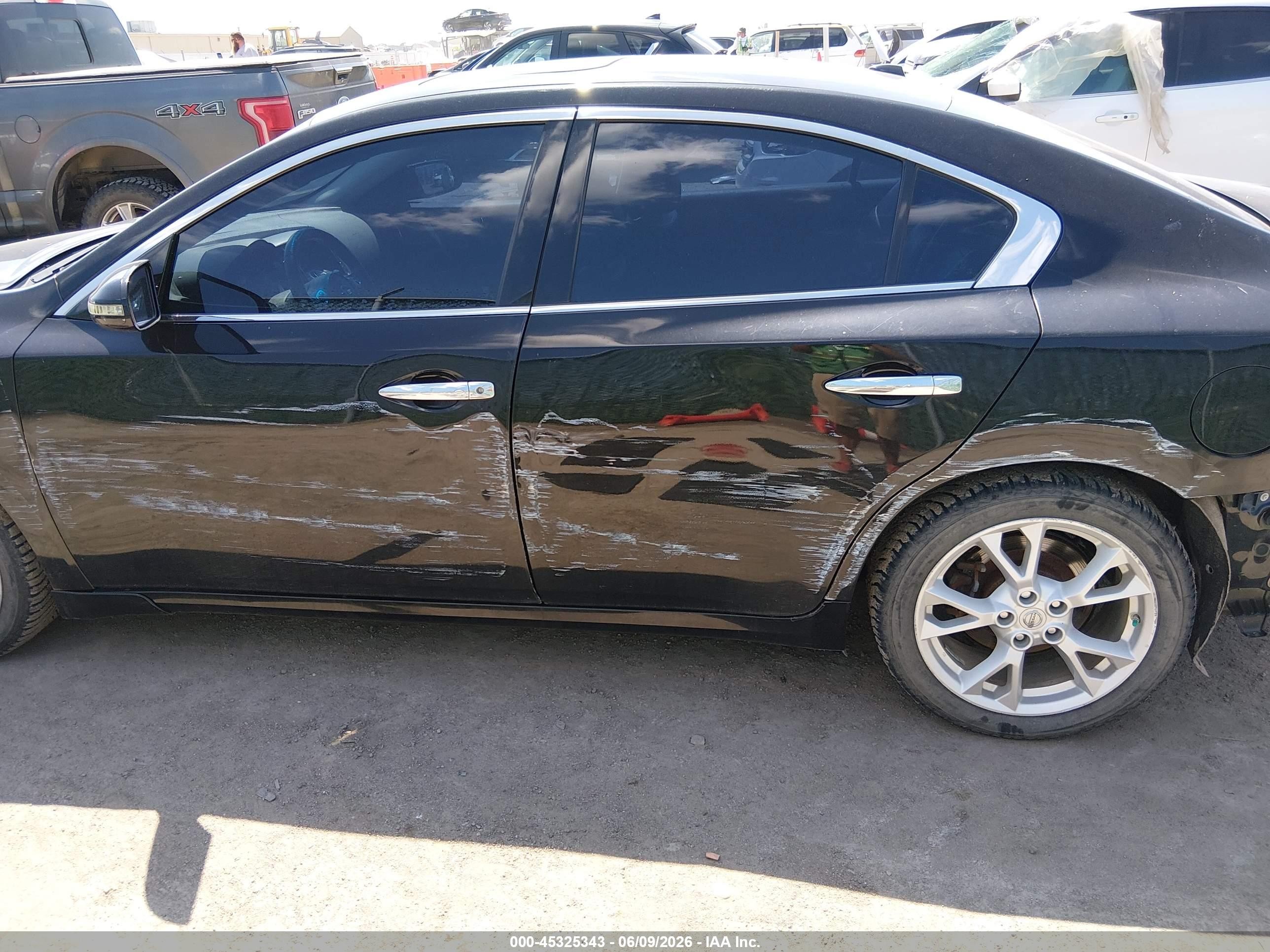 2012 Nissan Maxima 3.5 Sv Black vin: 1N4AA5AP6CC847575