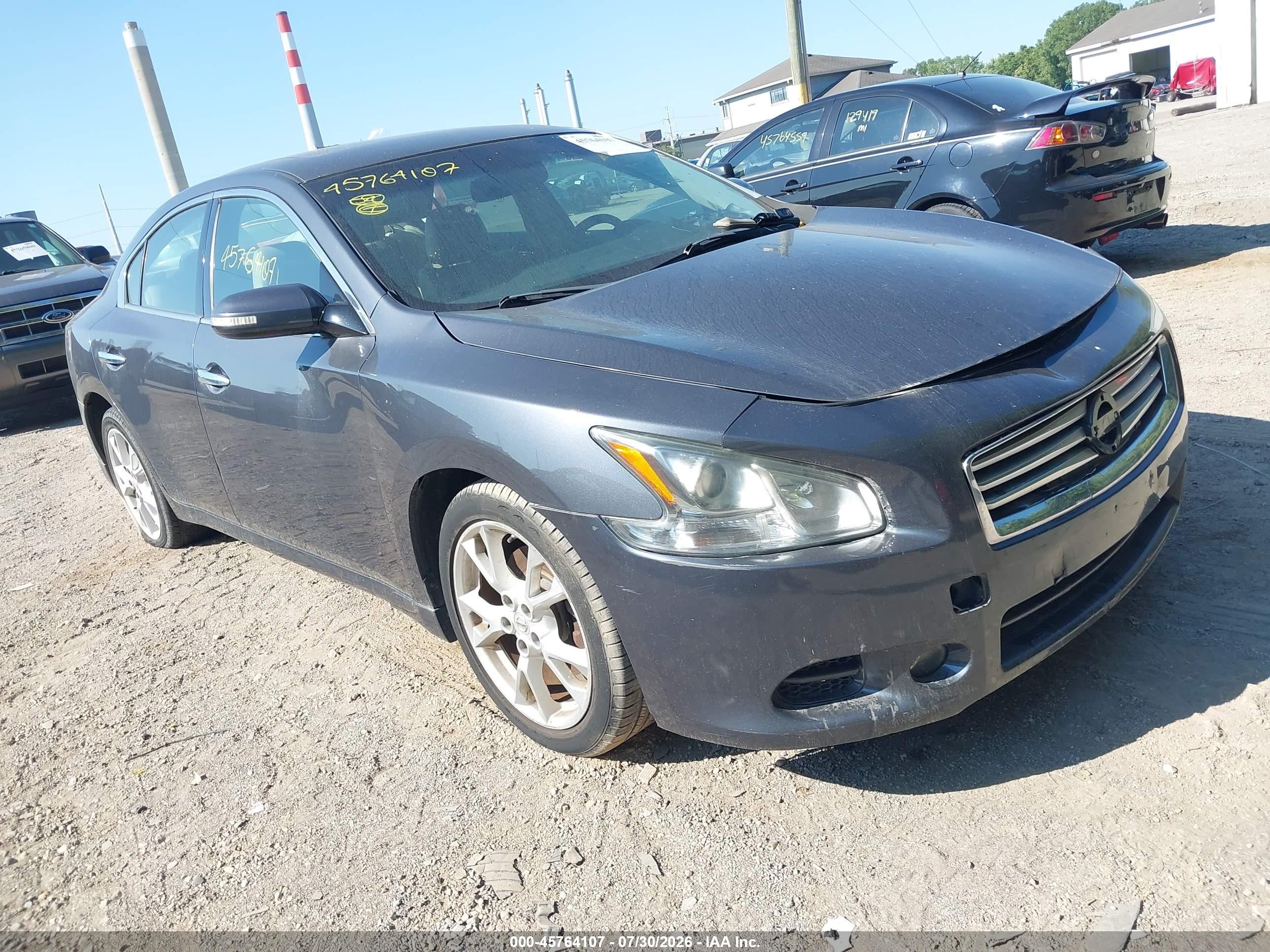 2012 Nissan Maxima S/sv Gray vin: 1N4AA5AP6CC848340