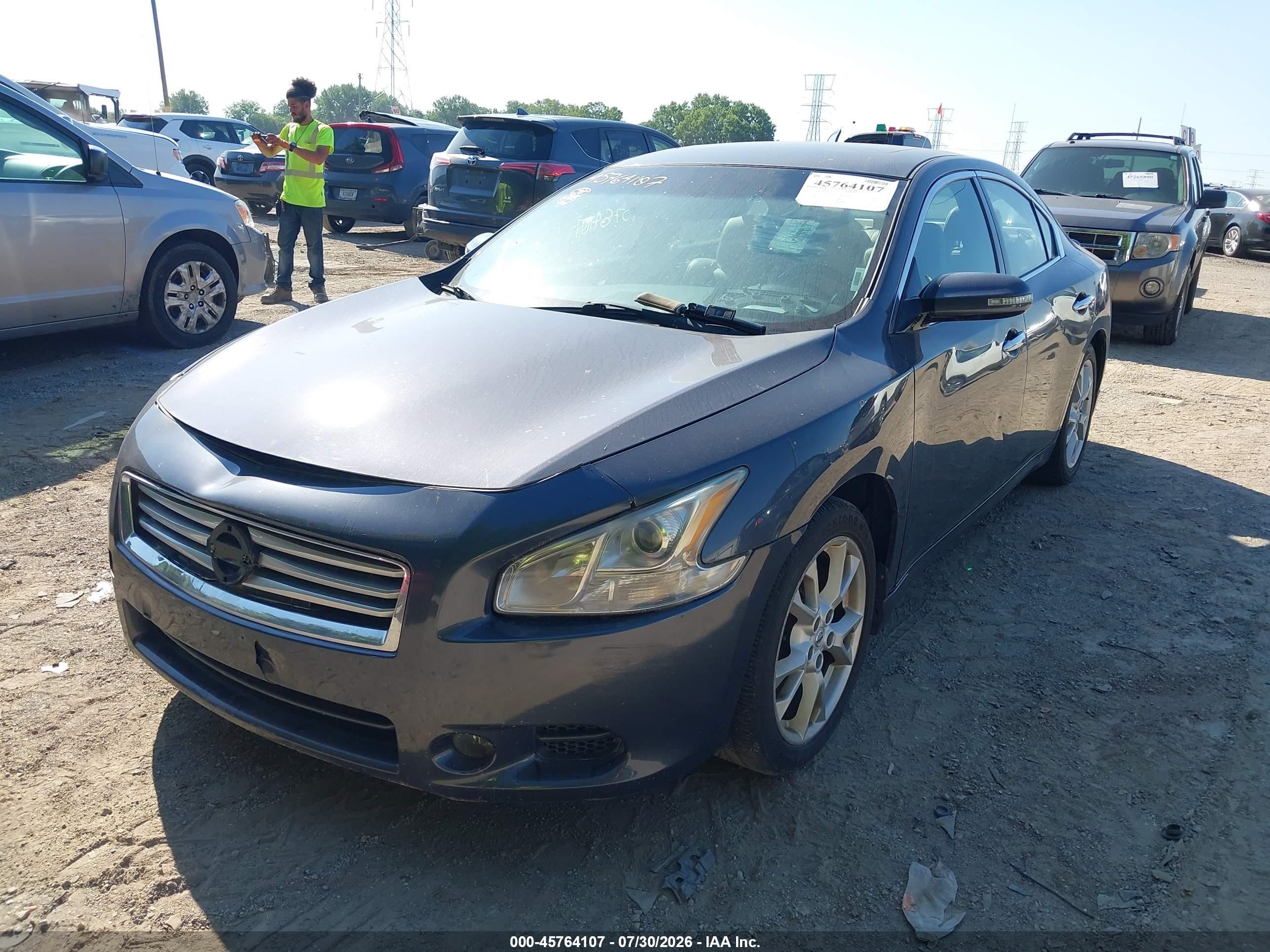 2012 Nissan Maxima S/sv Gray vin: 1N4AA5AP6CC848340