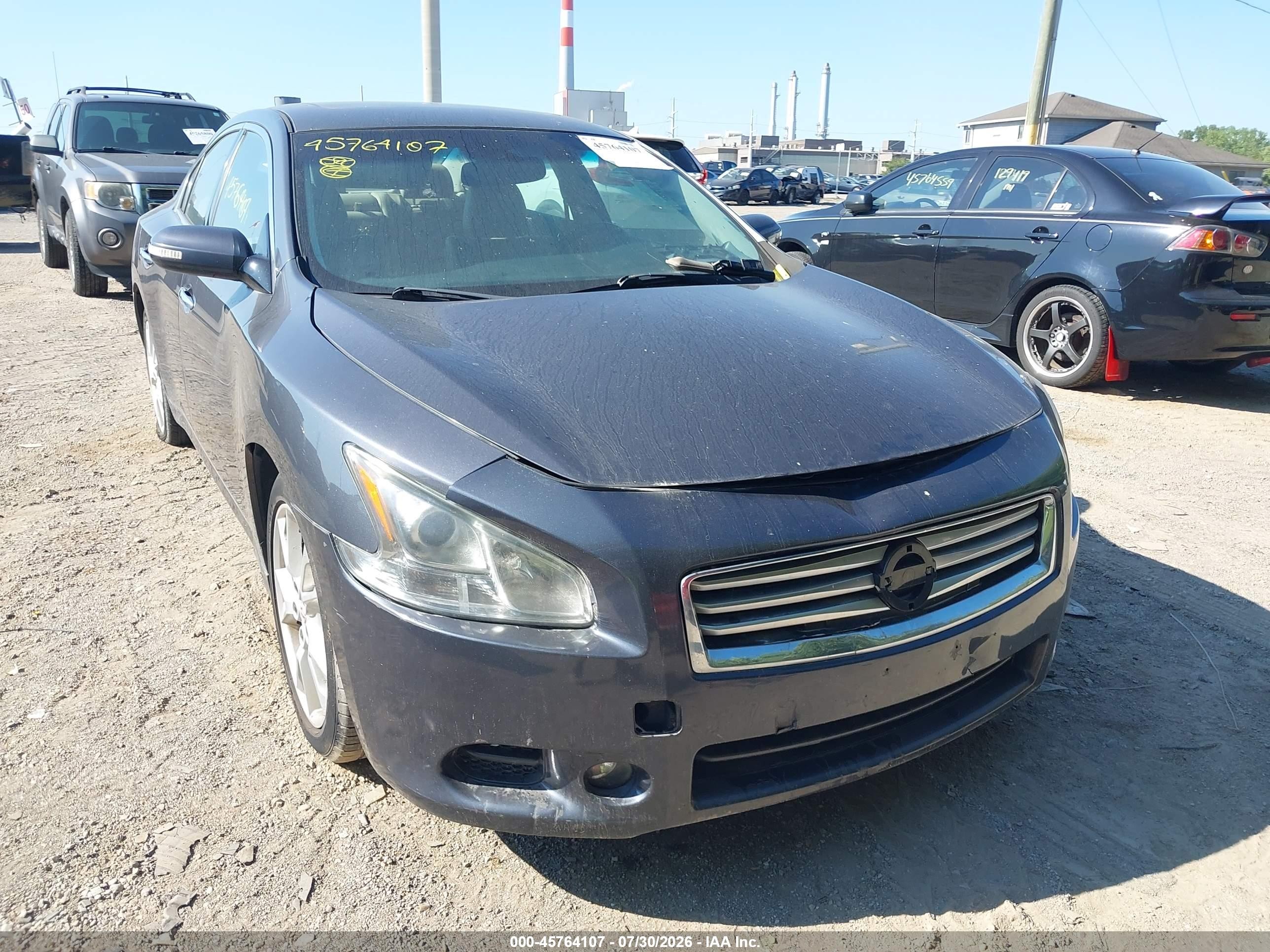 2012 Nissan Maxima S/sv Gray vin: 1N4AA5AP6CC848340