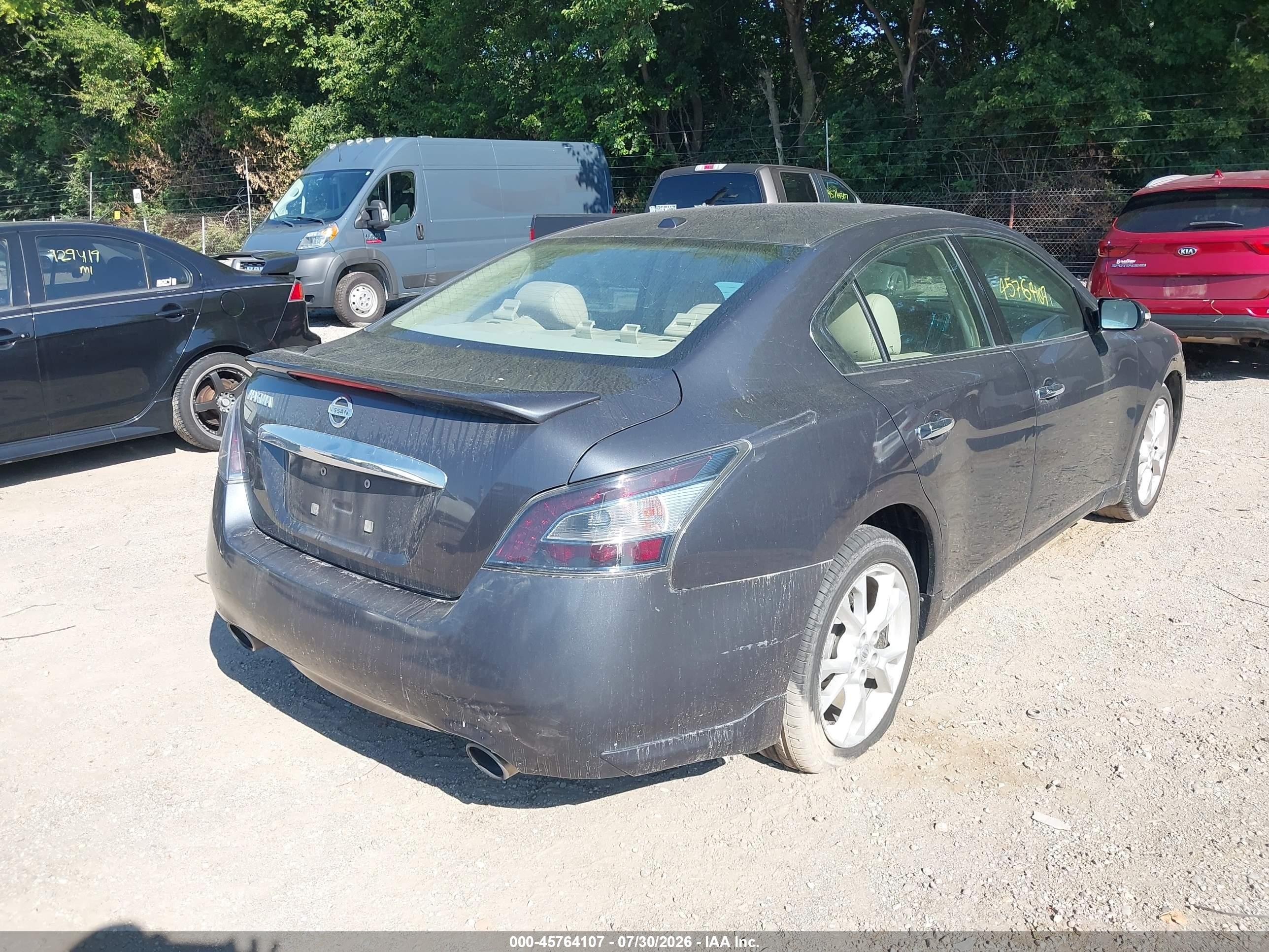 2012 Nissan Maxima S/sv Gray vin: 1N4AA5AP6CC848340