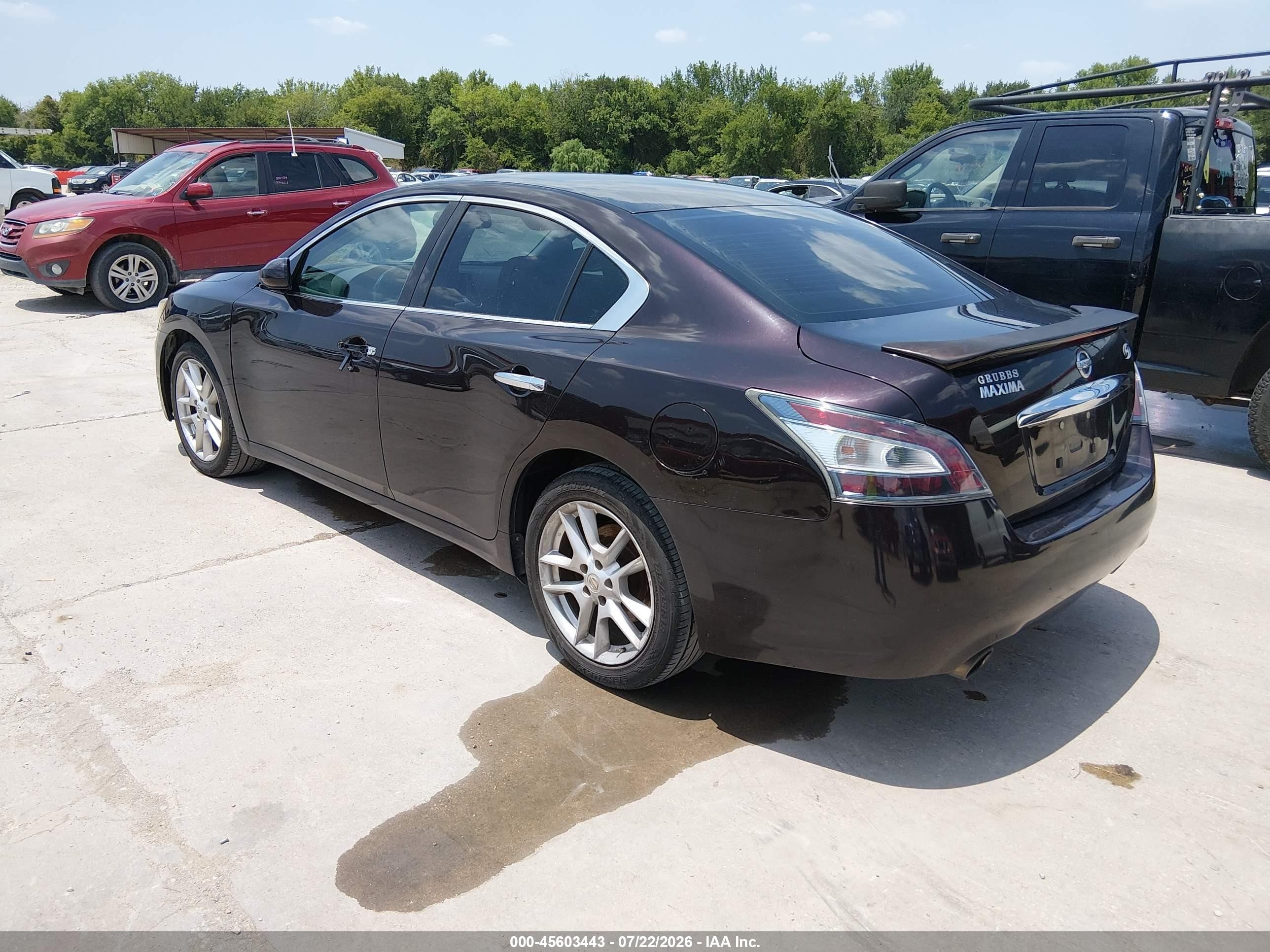 2012 Nissan Maxima 3.5 S Burgundy vin: 1N4AA5AP6CC857460