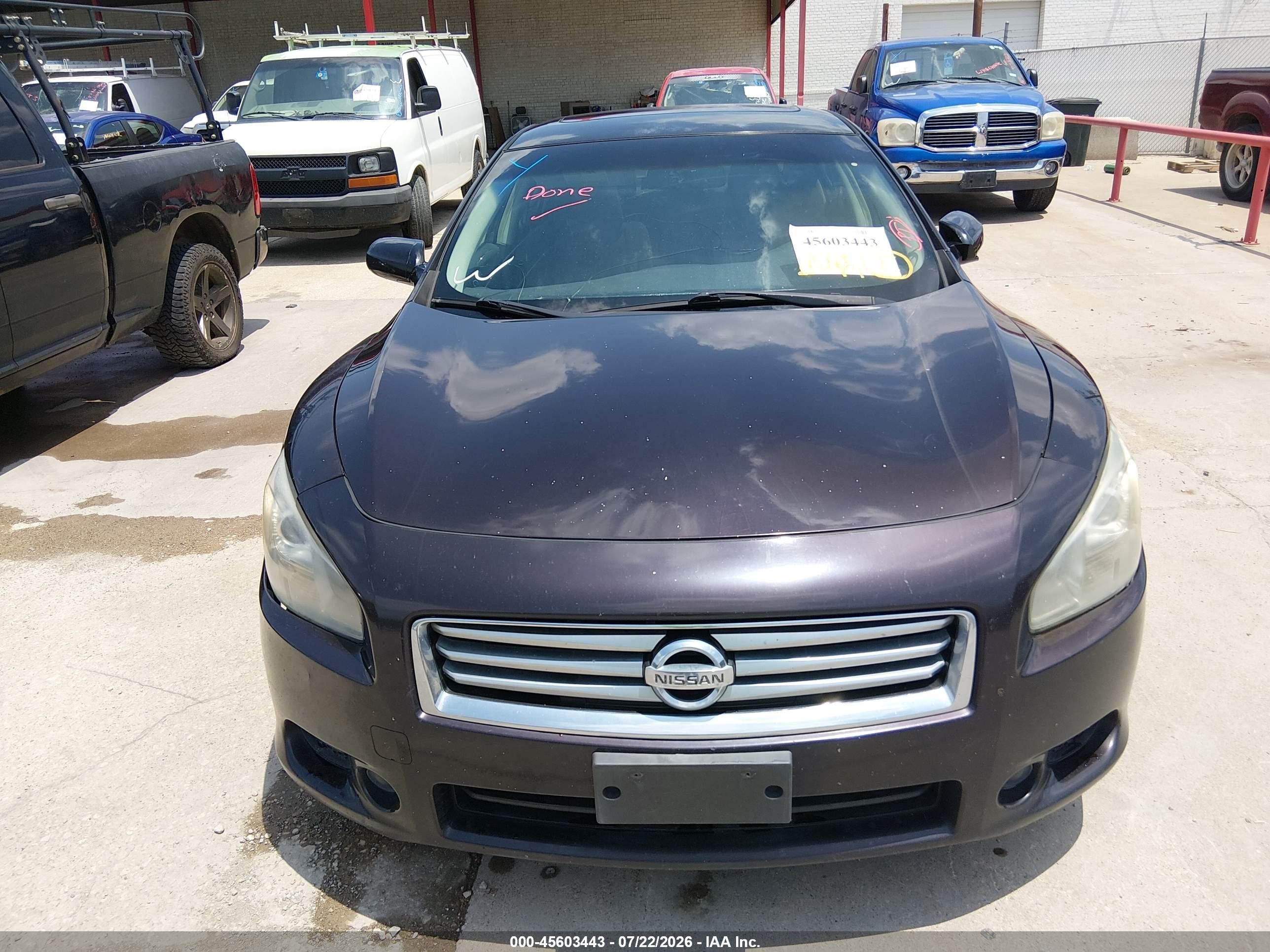 2012 Nissan Maxima 3.5 S Burgundy vin: 1N4AA5AP6CC857460