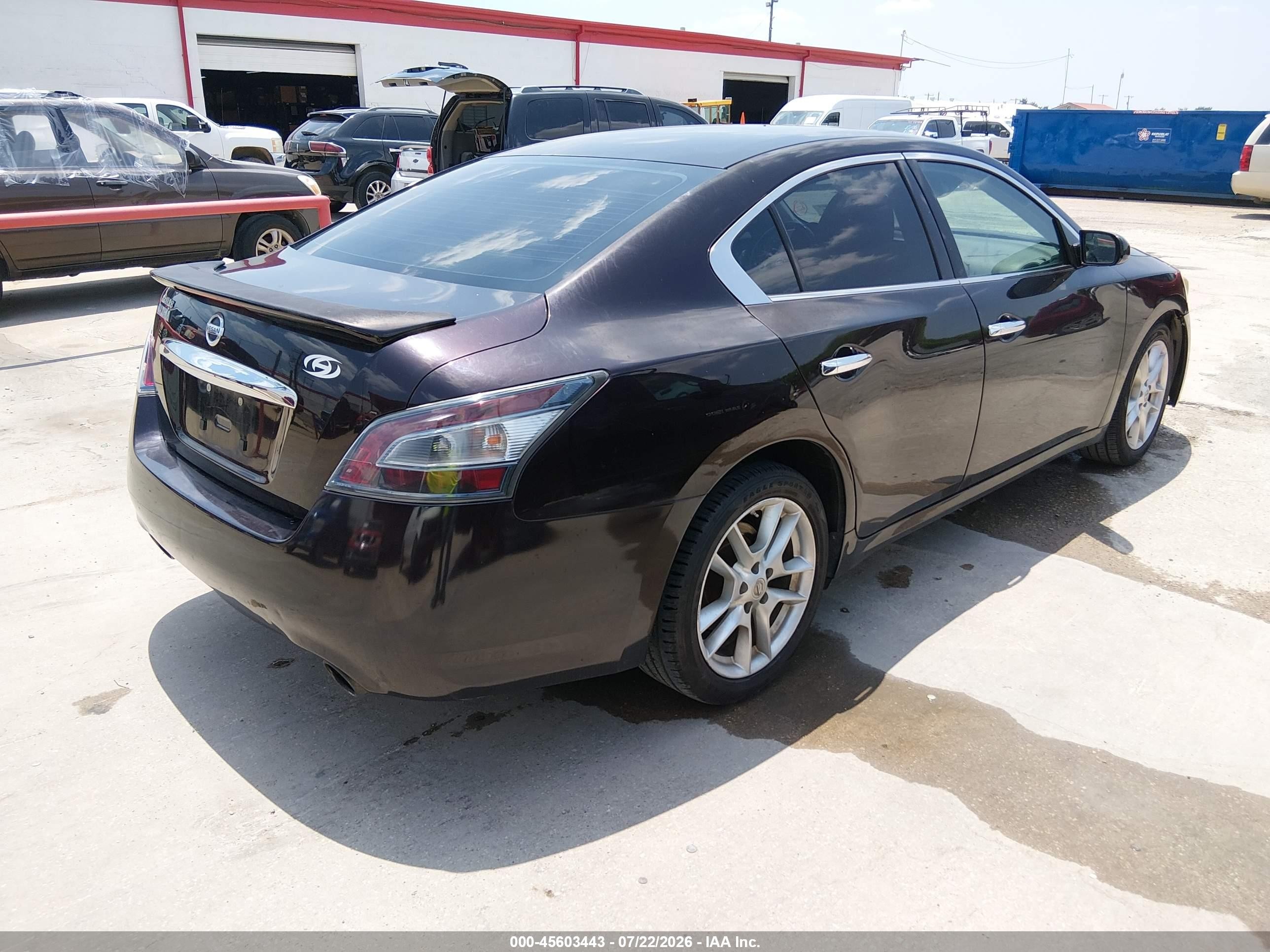 2012 Nissan Maxima 3.5 S Burgundy vin: 1N4AA5AP6CC857460