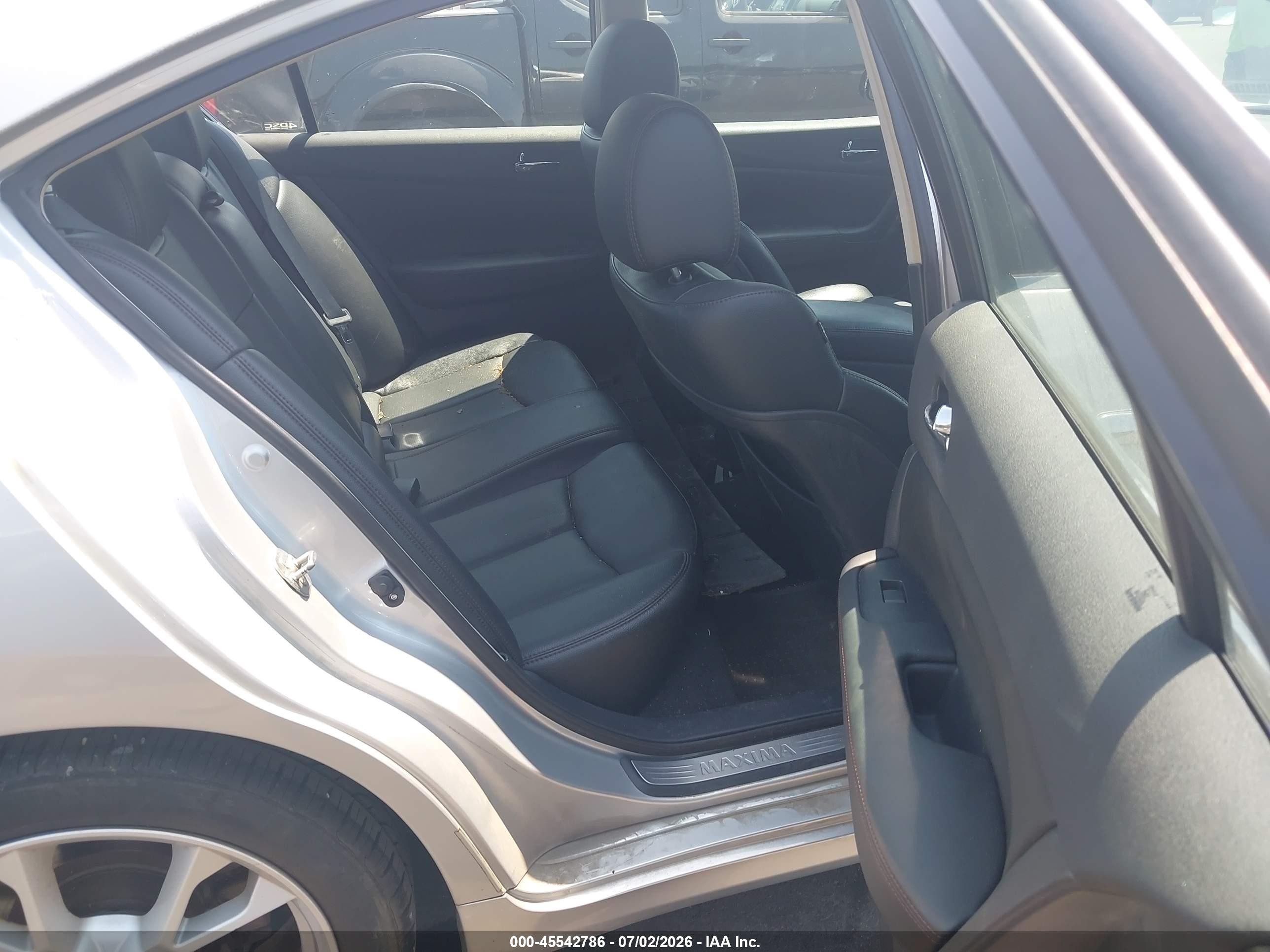 2012 Nissan Maxima 3.5 Sv Silver vin: 1N4AA5AP6CC857975