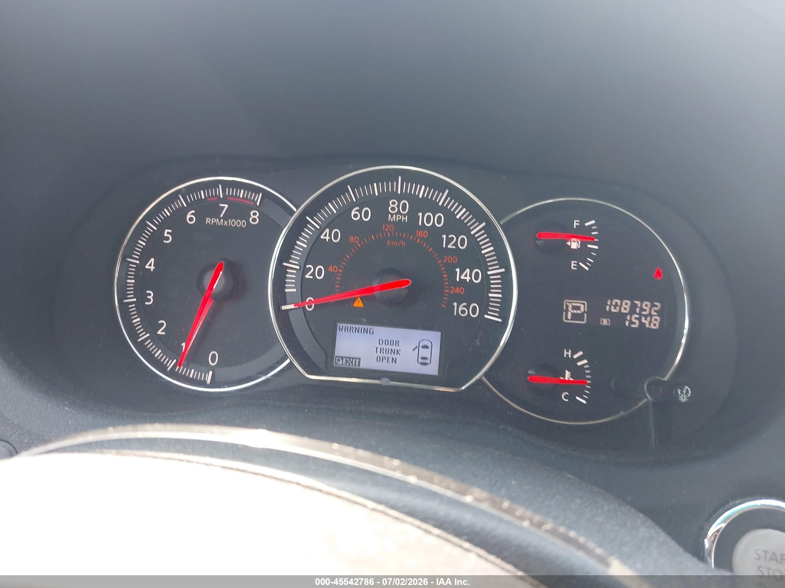 2012 Nissan Maxima 3.5 Sv Silver vin: 1N4AA5AP6CC857975