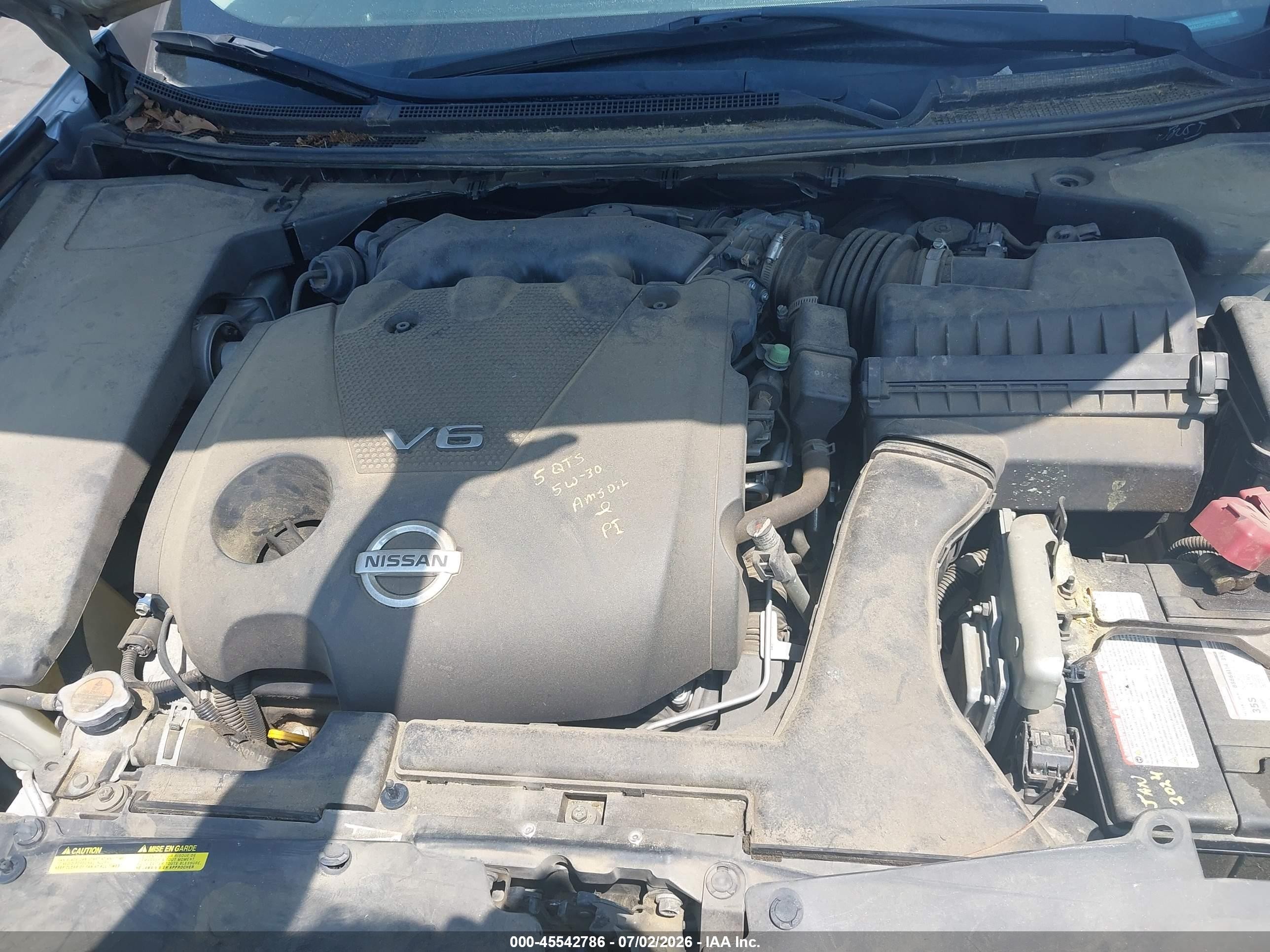 2012 Nissan Maxima 3.5 Sv Silver vin: 1N4AA5AP6CC857975