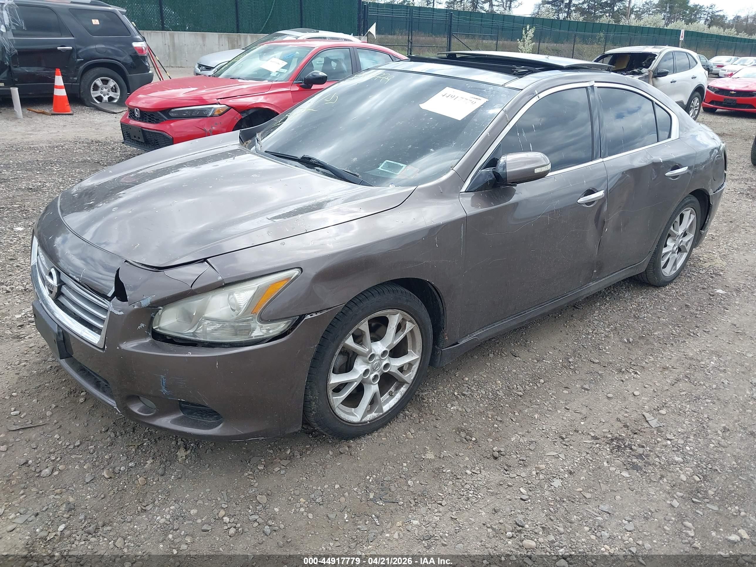 2012 Nissan Maxima 3.5 Sv Brown vin: 1N4AA5AP6CC864439