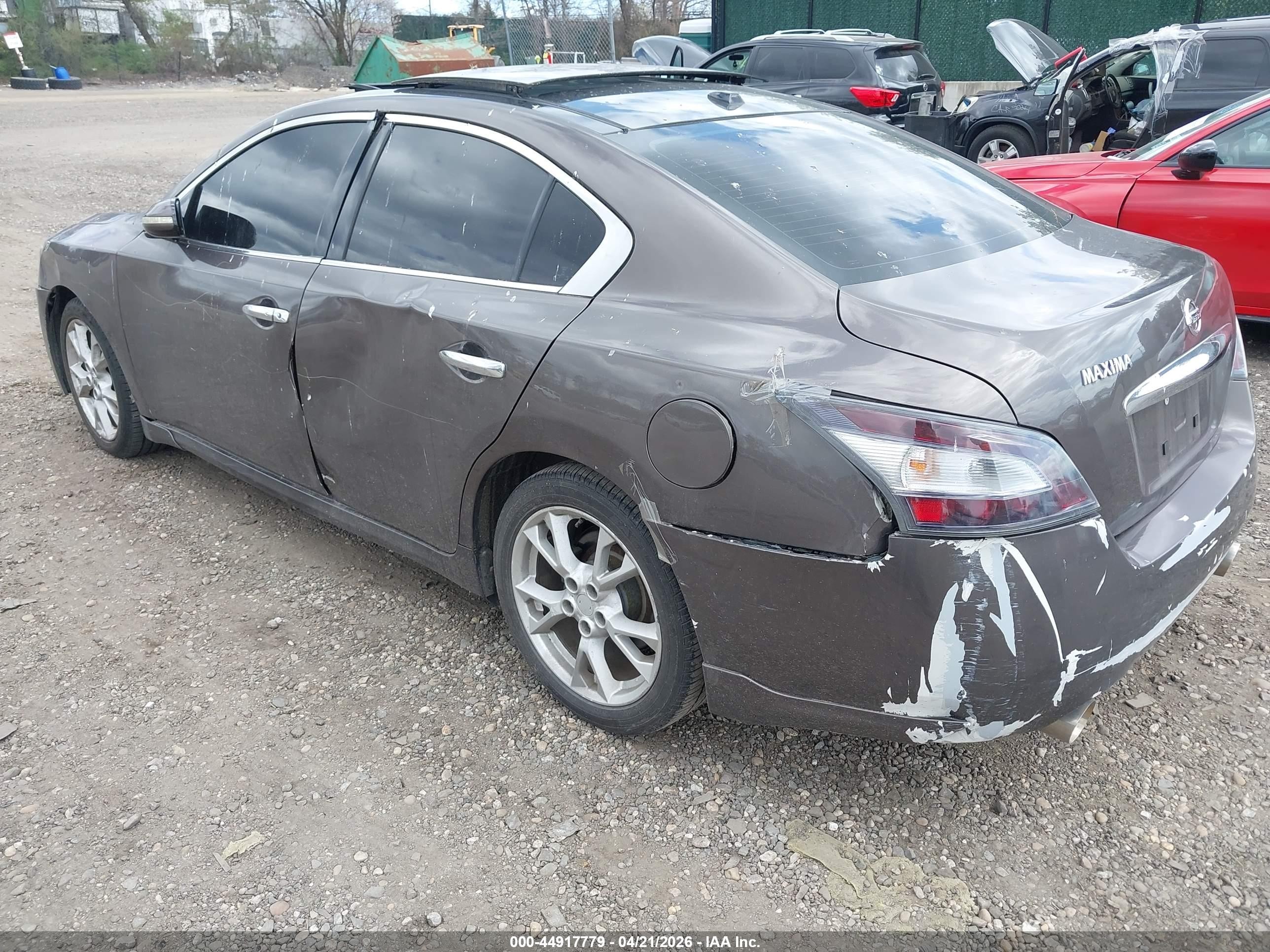 2012 Nissan Maxima 3.5 Sv Brown vin: 1N4AA5AP6CC864439