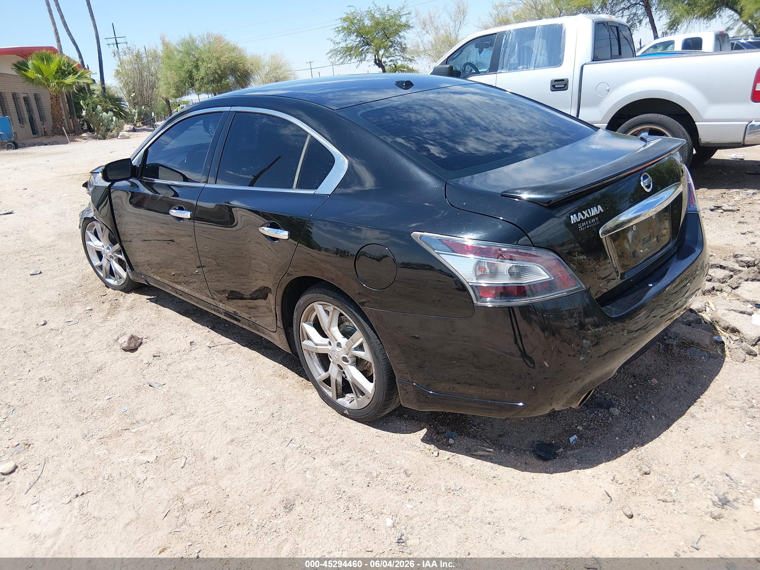 2012 Nissan Maxima 3.5 Sv Black vin: 1N4AA5AP6CC865946