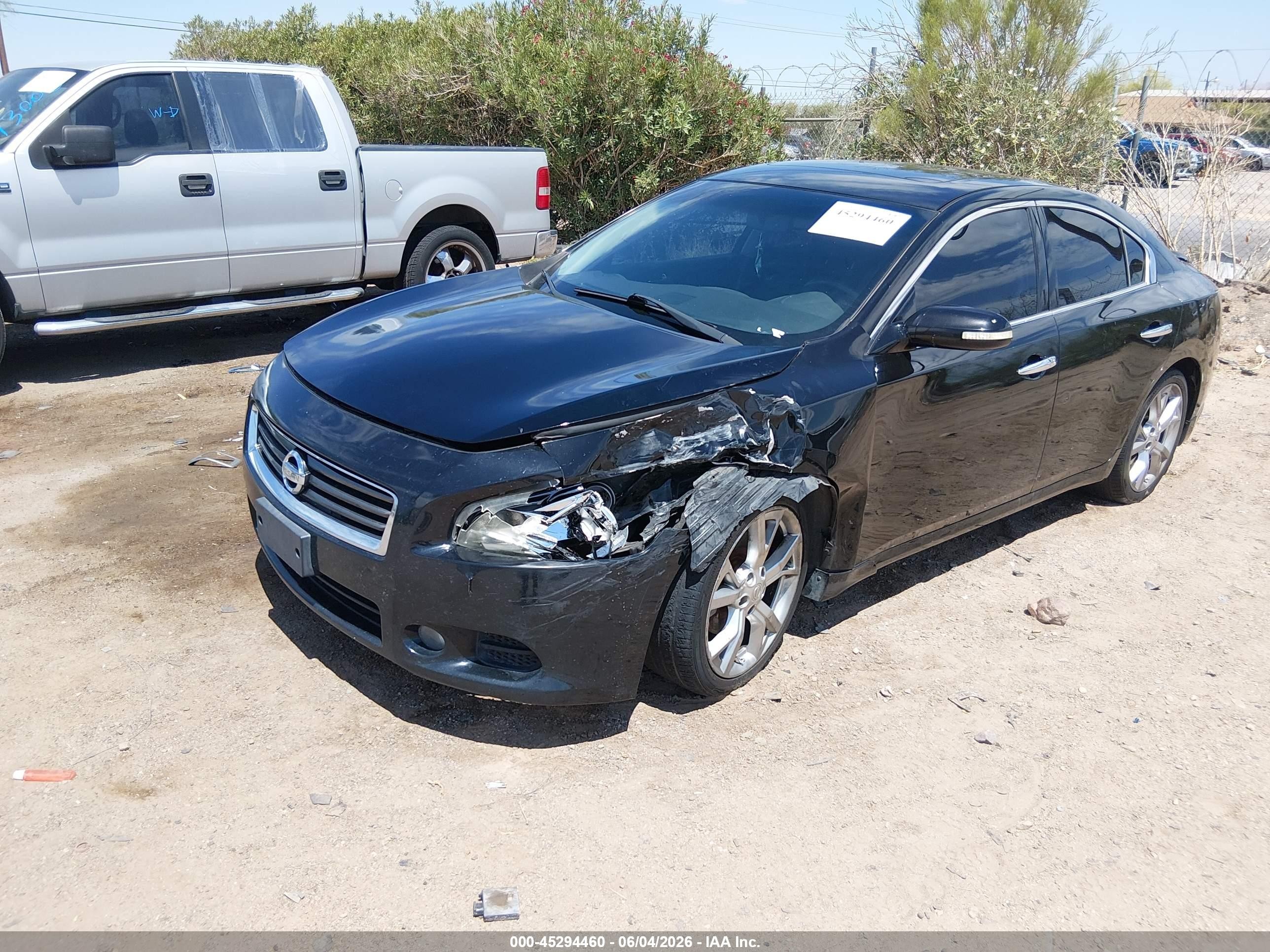 2012 Nissan Maxima 3.5 Sv Black vin: 1N4AA5AP6CC865946