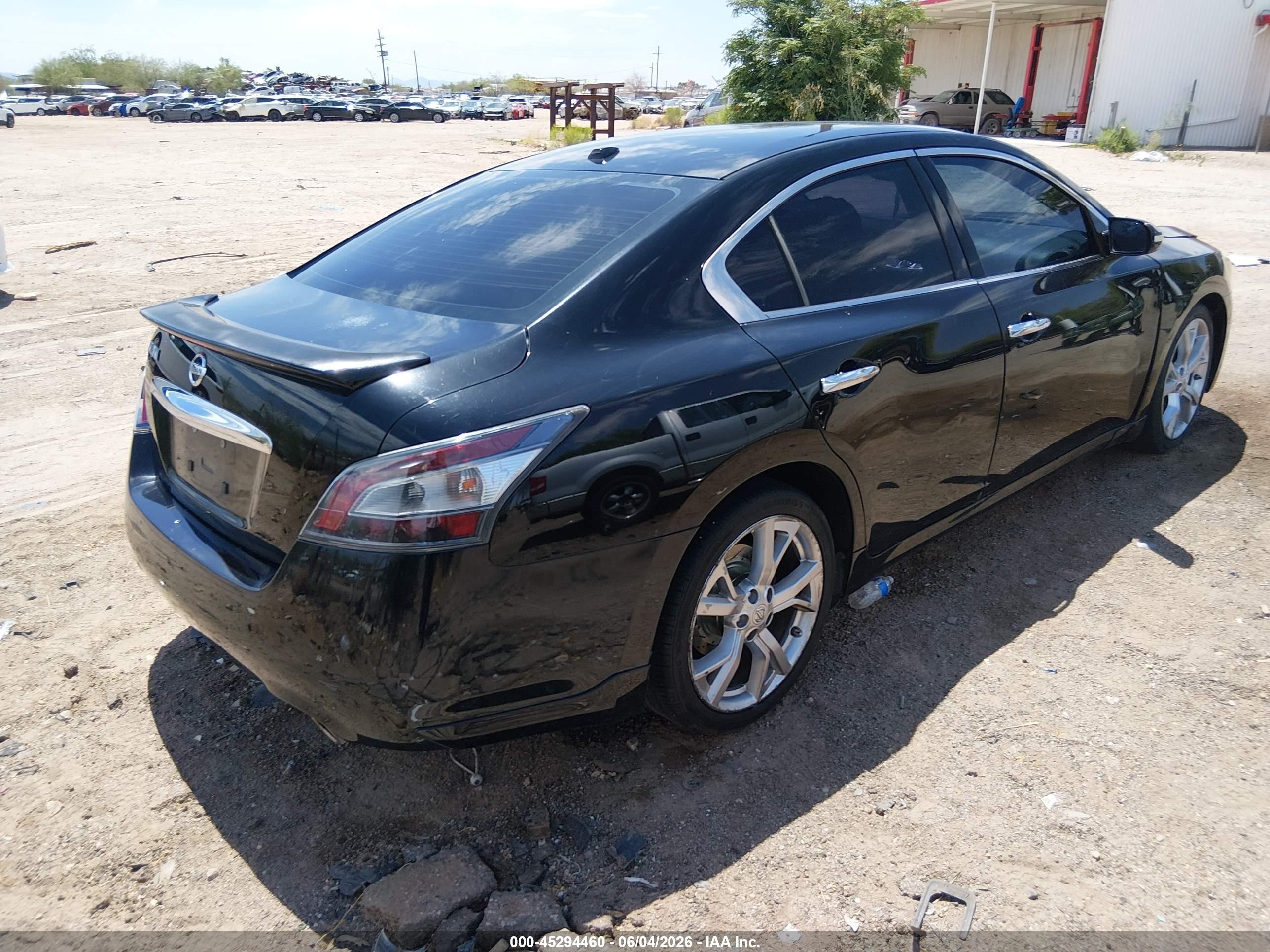 2012 Nissan Maxima 3.5 Sv Black vin: 1N4AA5AP6CC865946