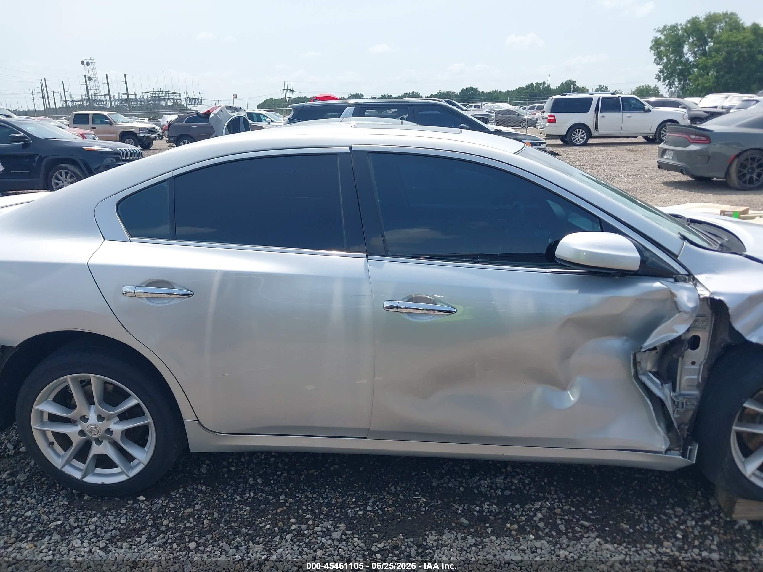 2013 Nissan Maxima 3.5 S Серебряный vin: 1N4AA5AP6DC804324