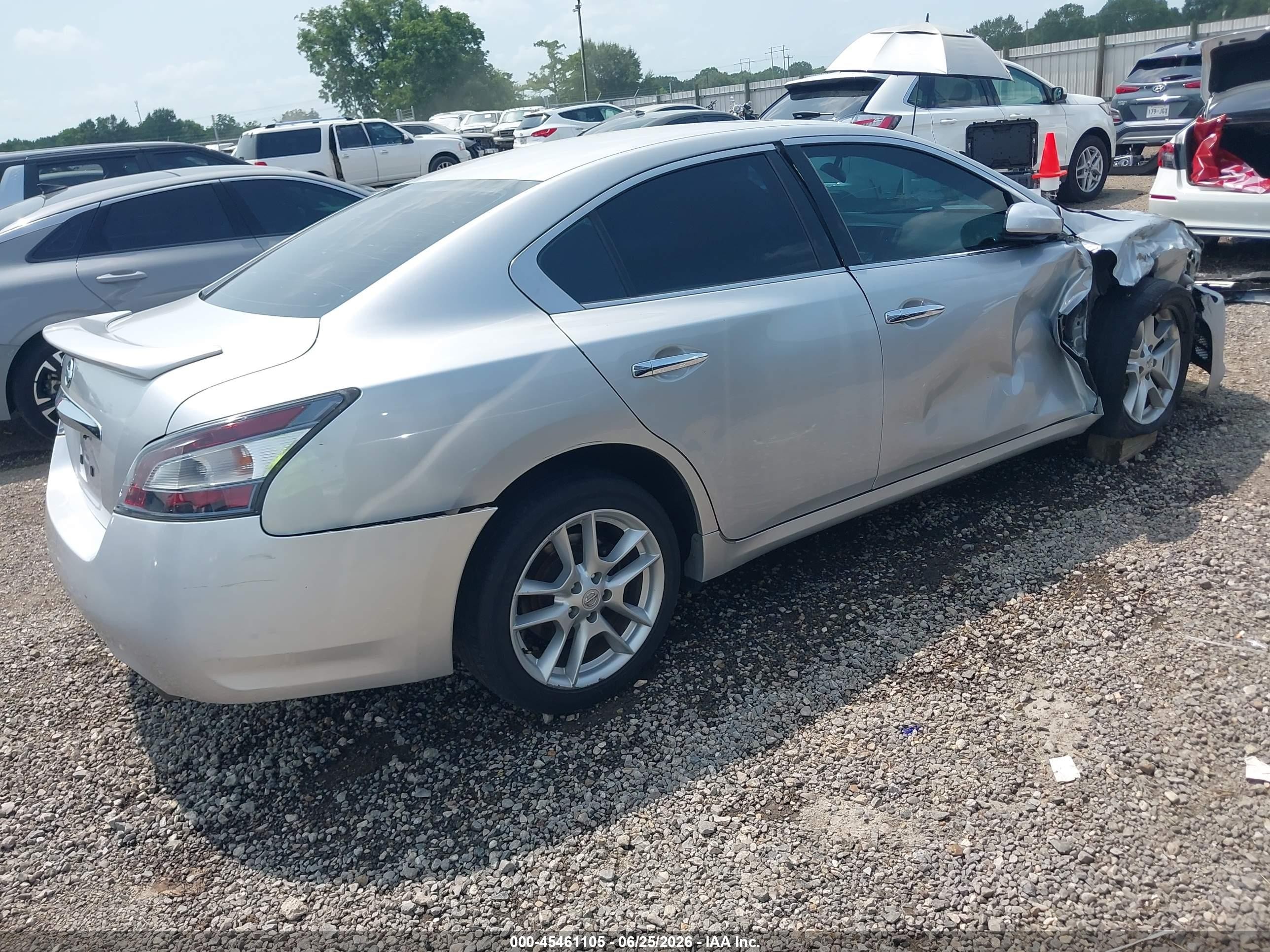 2013 Nissan Maxima 3.5 S Серебряный vin: 1N4AA5AP6DC804324