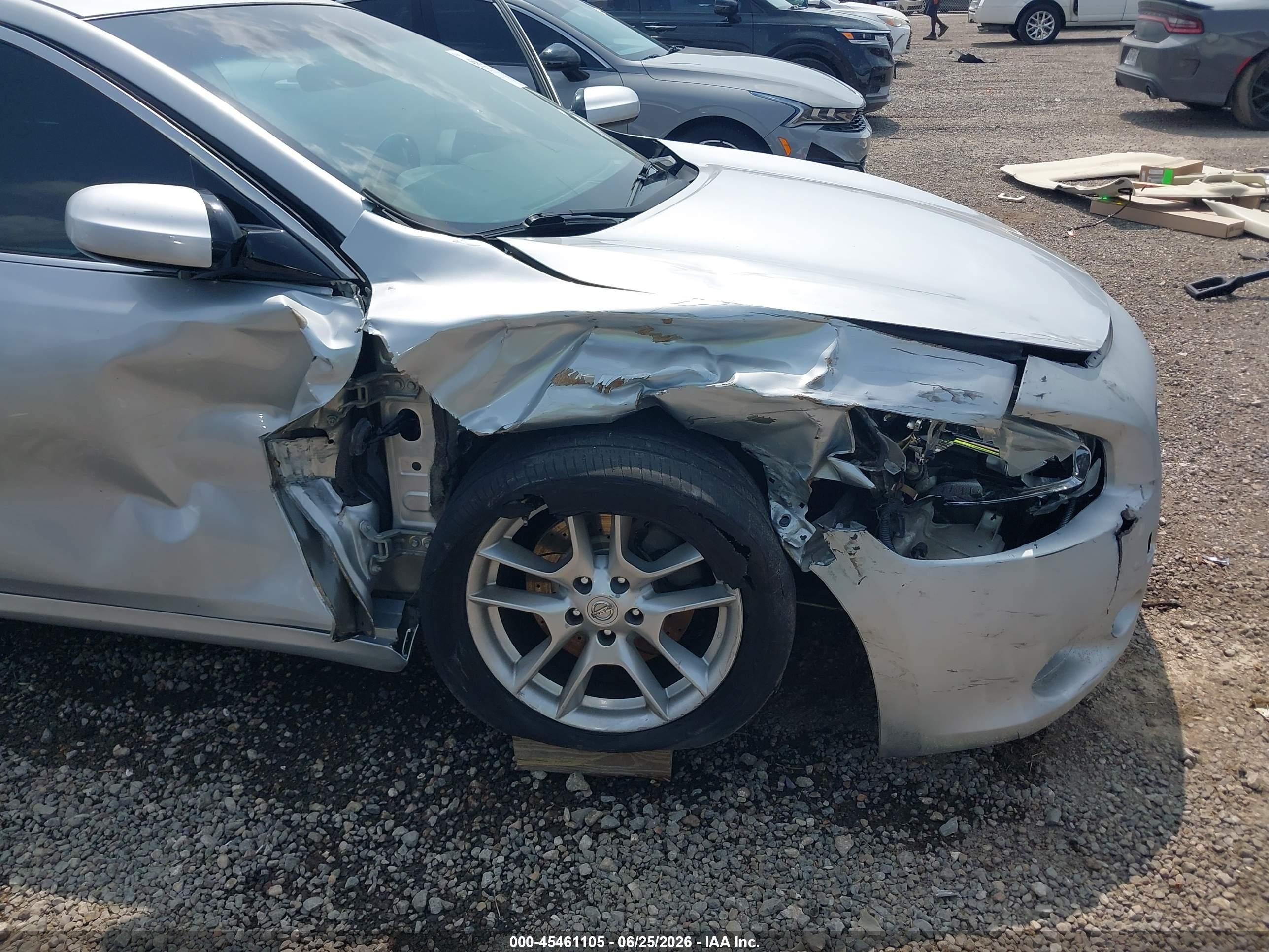 2013 Nissan Maxima 3.5 S Серебряный vin: 1N4AA5AP6DC804324