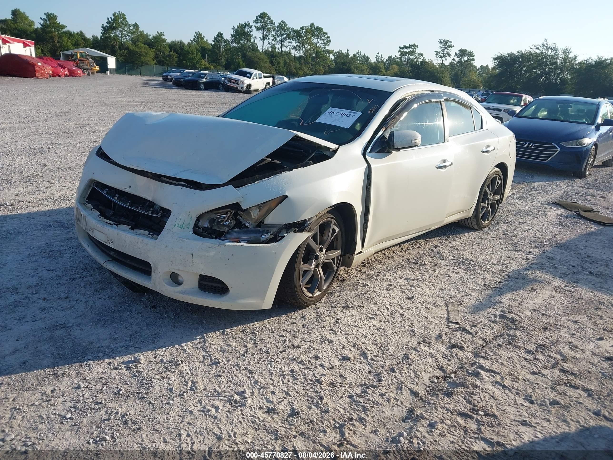 2013 Nissan Maxima 3.5 Sv Белый vin: 1N4AA5AP6DC810690