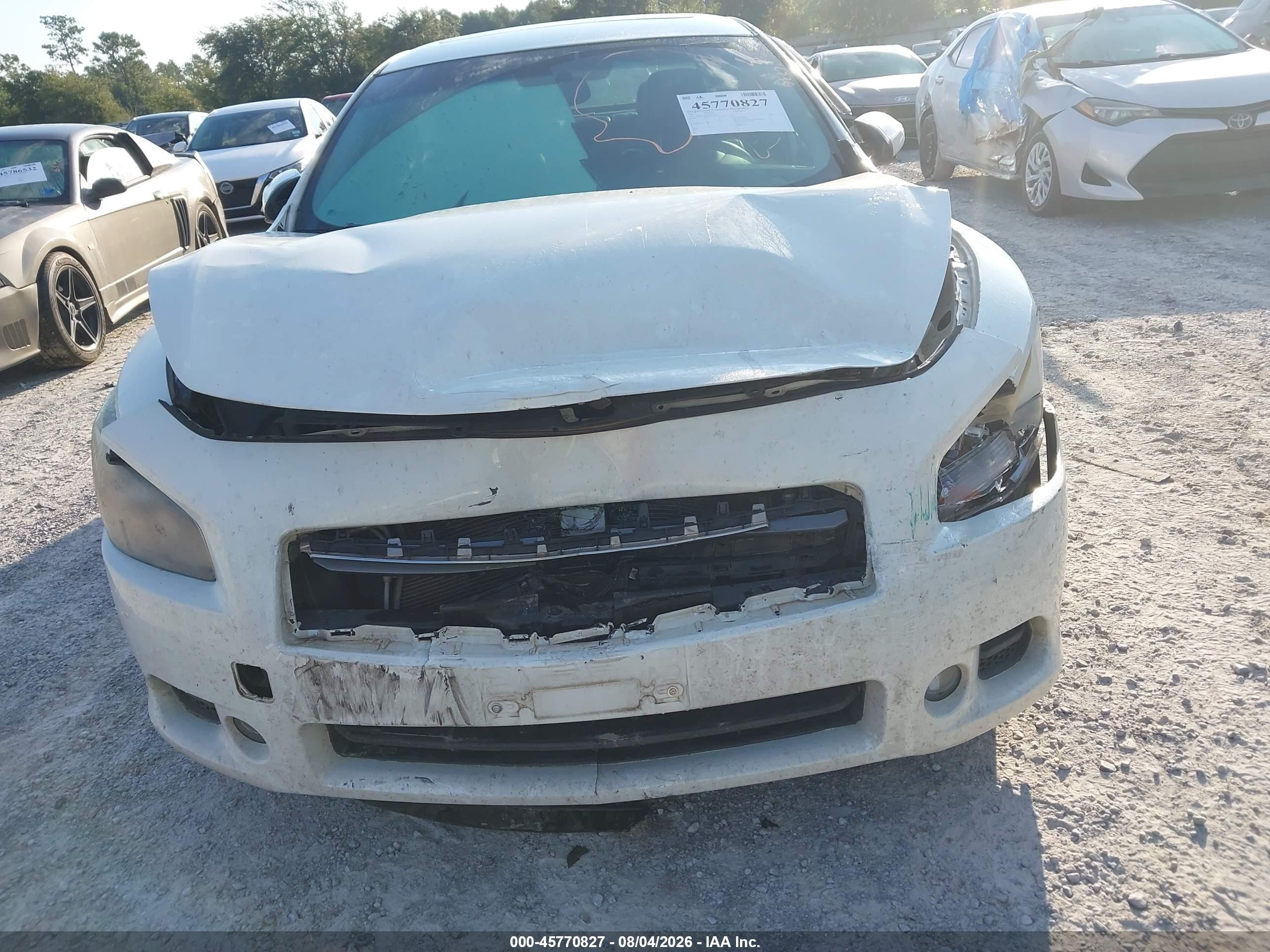 2013 Nissan Maxima 3.5 Sv Белый vin: 1N4AA5AP6DC810690