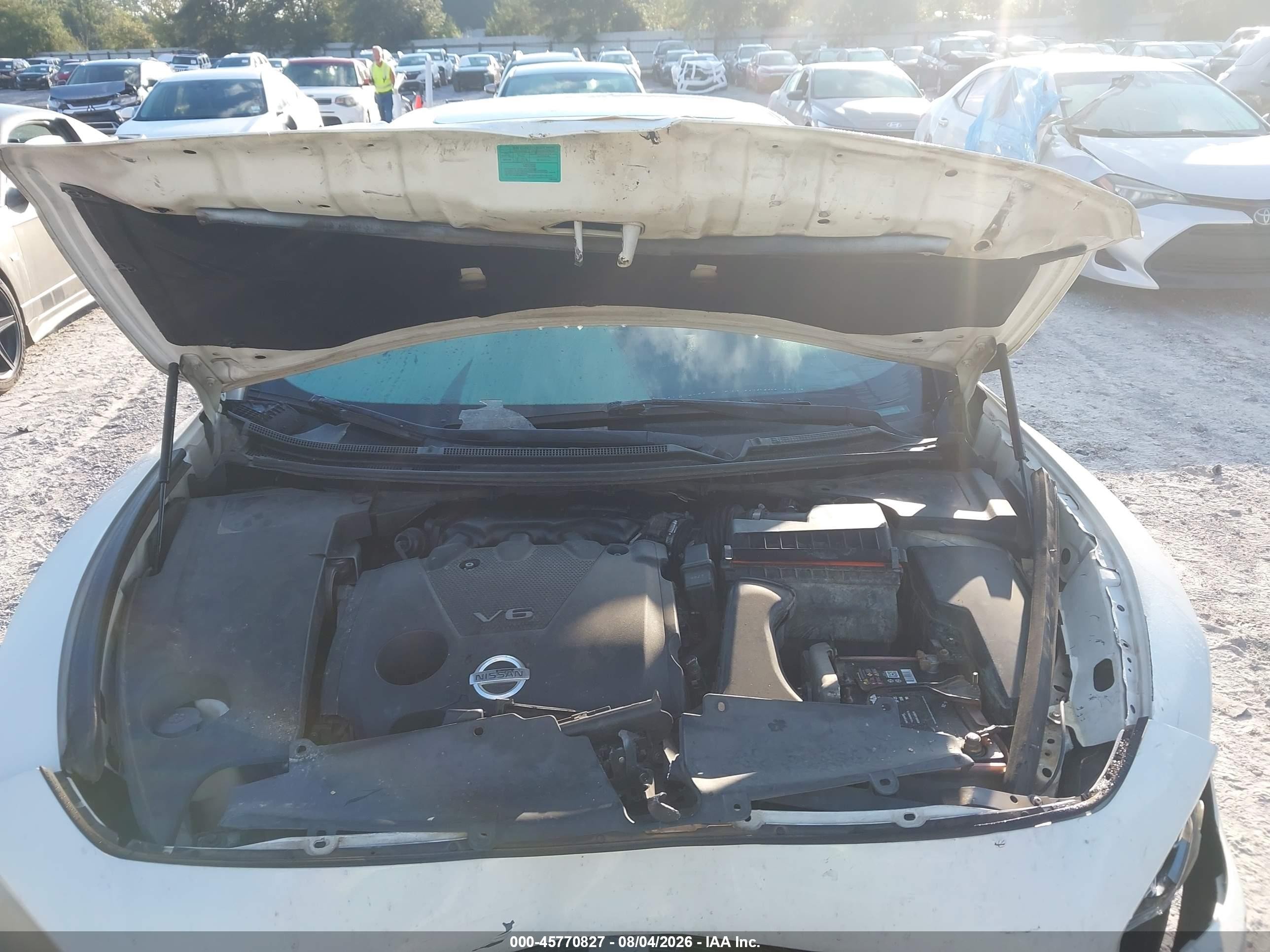 2013 Nissan Maxima 3.5 Sv Белый vin: 1N4AA5AP6DC810690