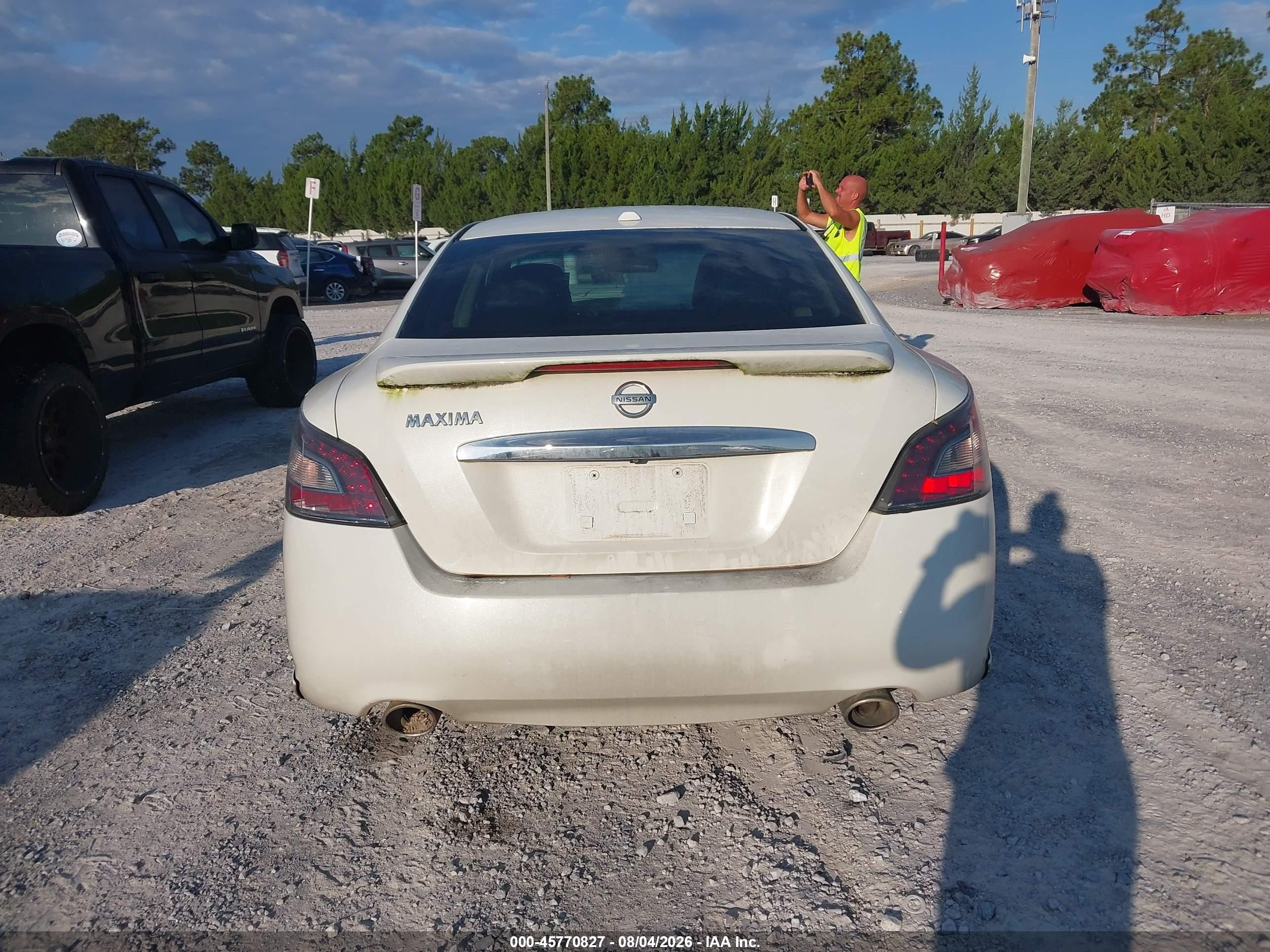 2013 Nissan Maxima 3.5 Sv Белый vin: 1N4AA5AP6DC810690