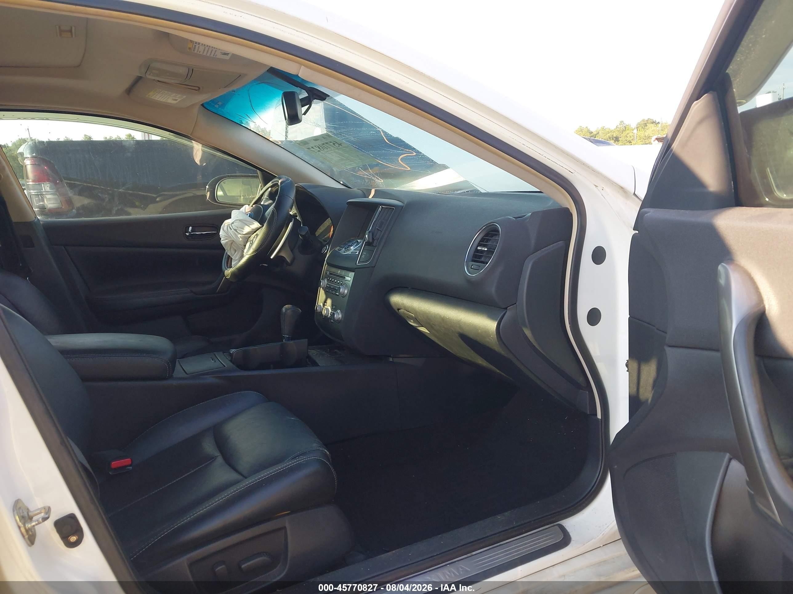 2013 Nissan Maxima 3.5 Sv Белый vin: 1N4AA5AP6DC810690