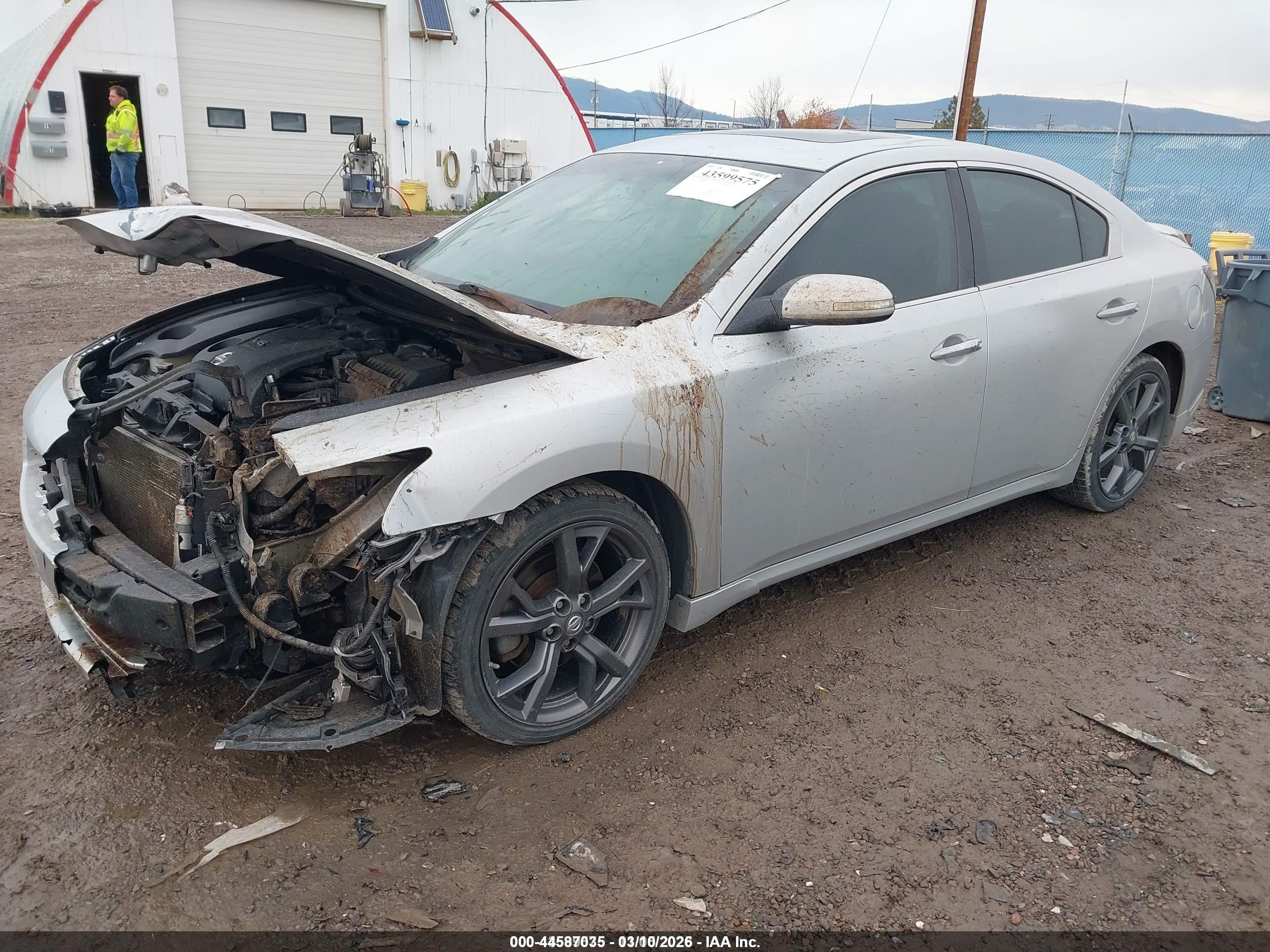 2013 Nissan Maxima 3.5 Sv Silver vin: 1N4AA5AP6DC811130