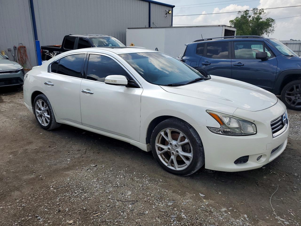 2013 Nissan Maxima 3.5 S White vin: 1N4AA5AP6DC821320