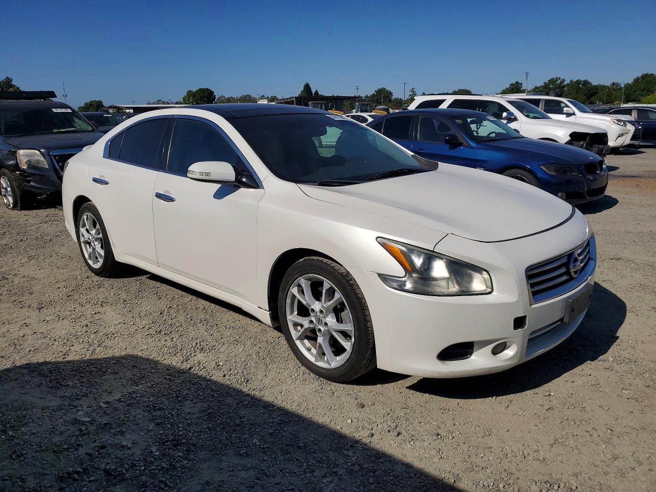 2013 Nissan Maxima 3.5 S White vin: 1N4AA5AP6DC822452
