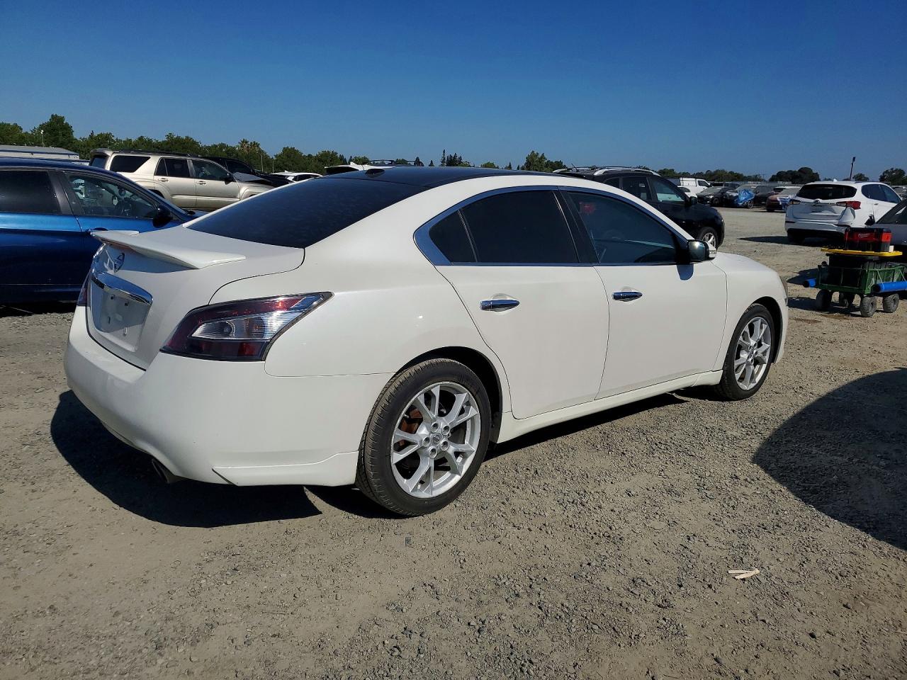 2013 Nissan Maxima 3.5 S White vin: 1N4AA5AP6DC822452