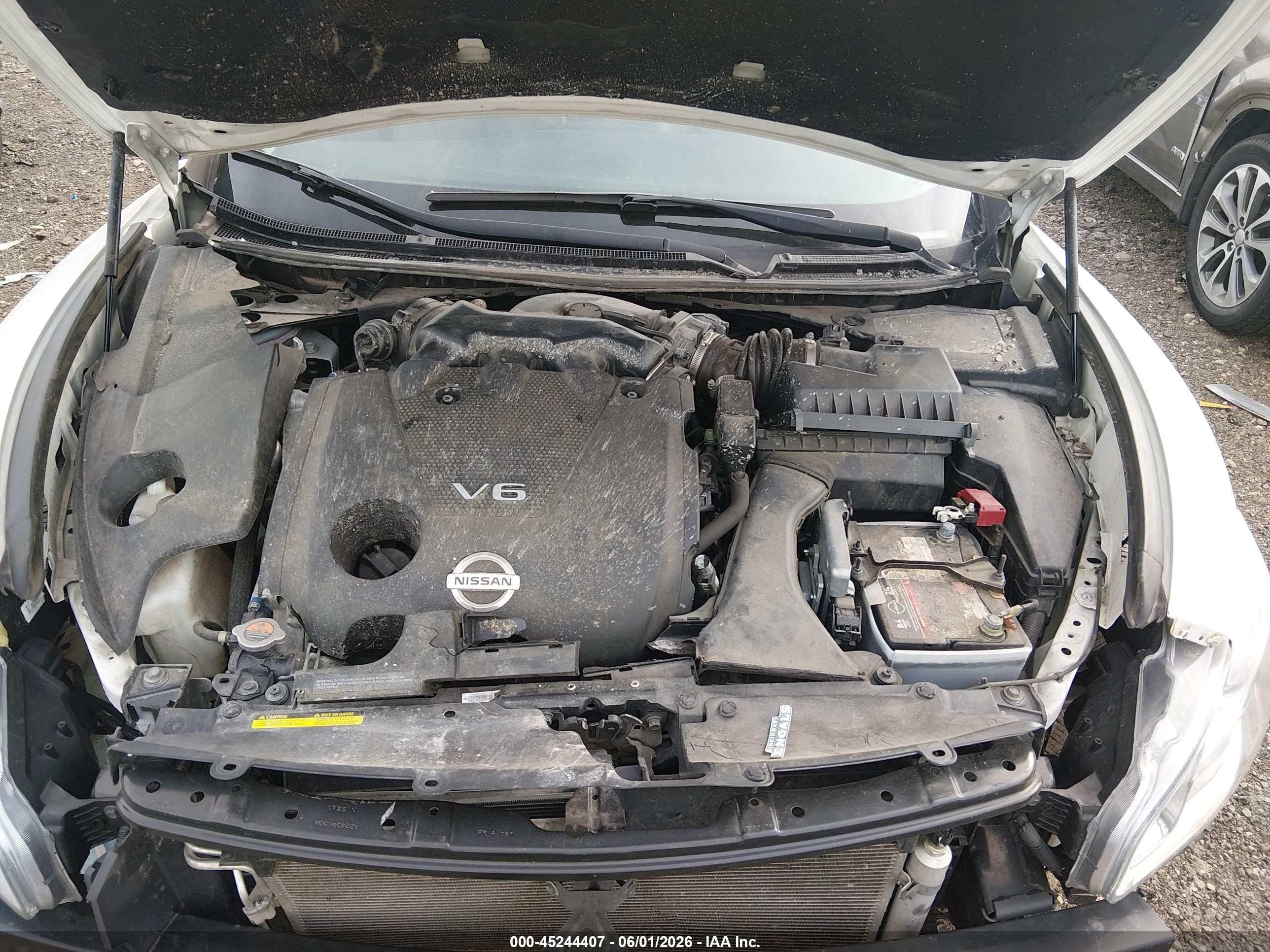 2013 Nissan Maxima 3.5 Sv White vin: 1N4AA5AP6DC823312