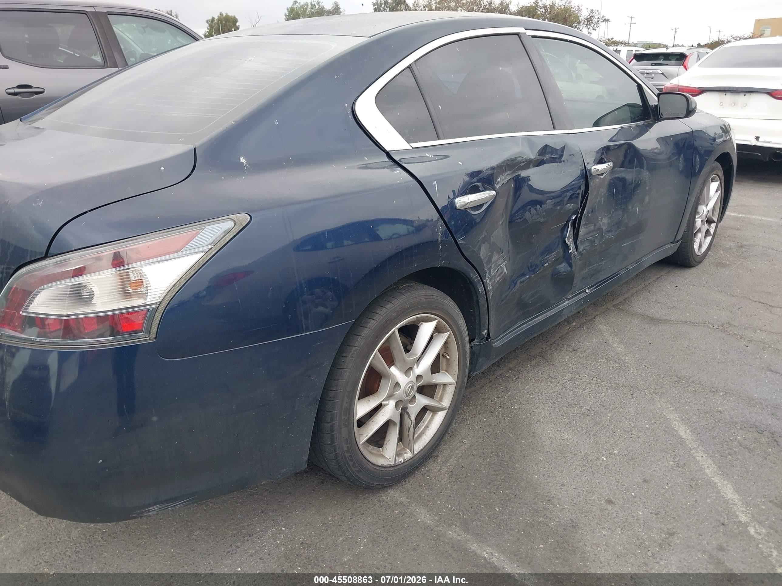 2013 Nissan Maxima 3.5 S Blue vin: 1N4AA5AP6DC831233