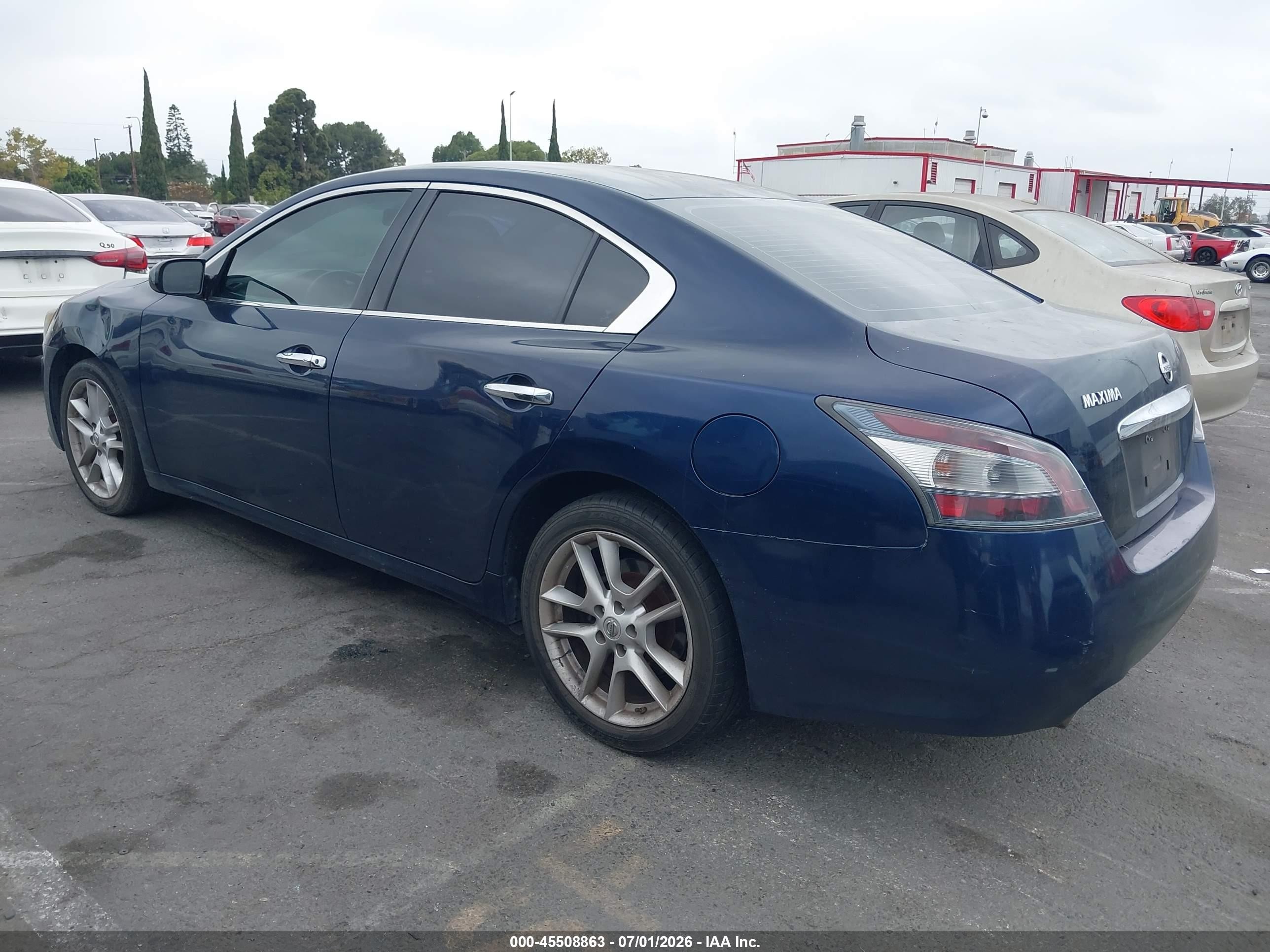2013 Nissan Maxima 3.5 S Blue vin: 1N4AA5AP6DC831233