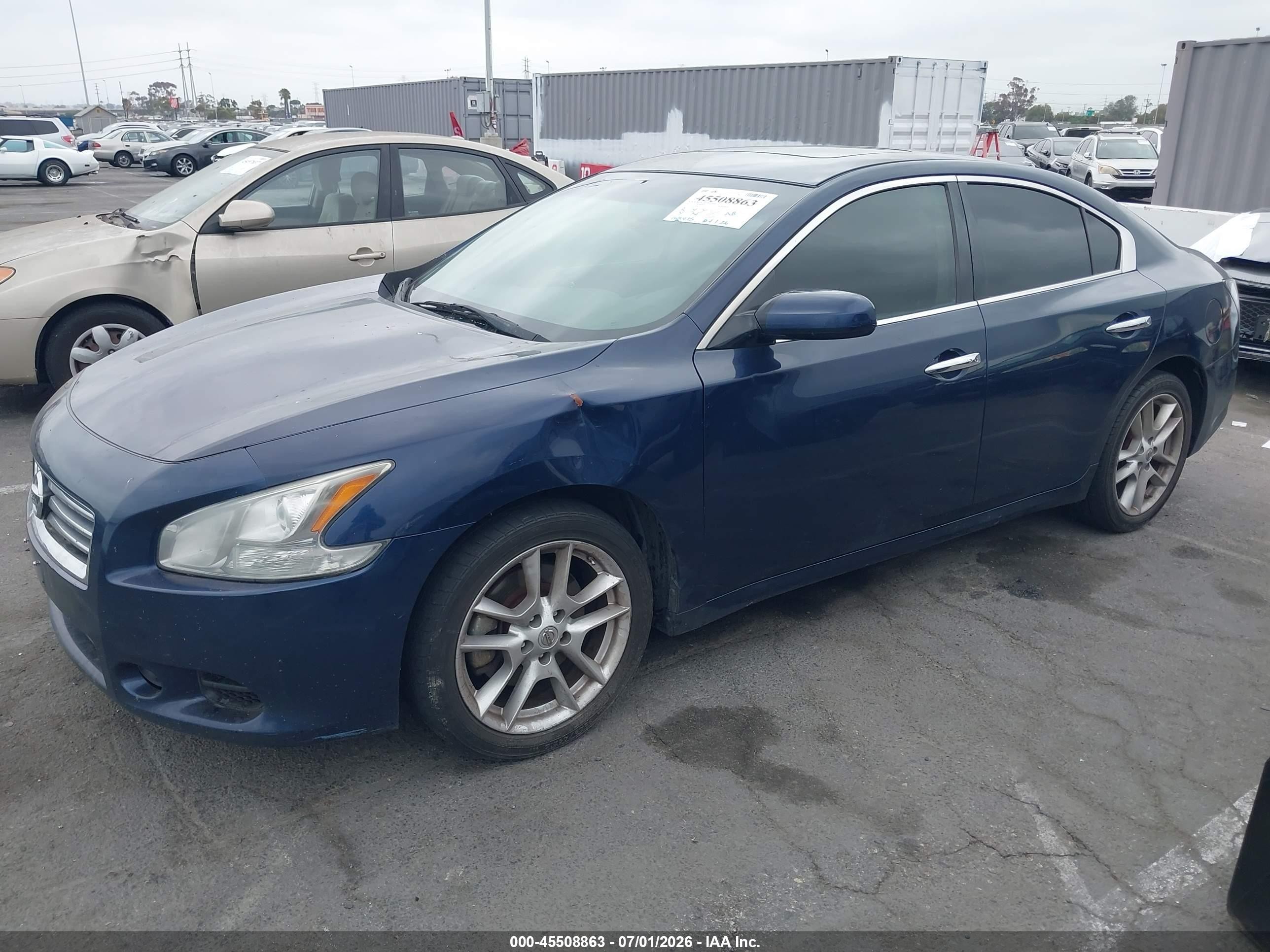 2013 Nissan Maxima 3.5 S Blue vin: 1N4AA5AP6DC831233