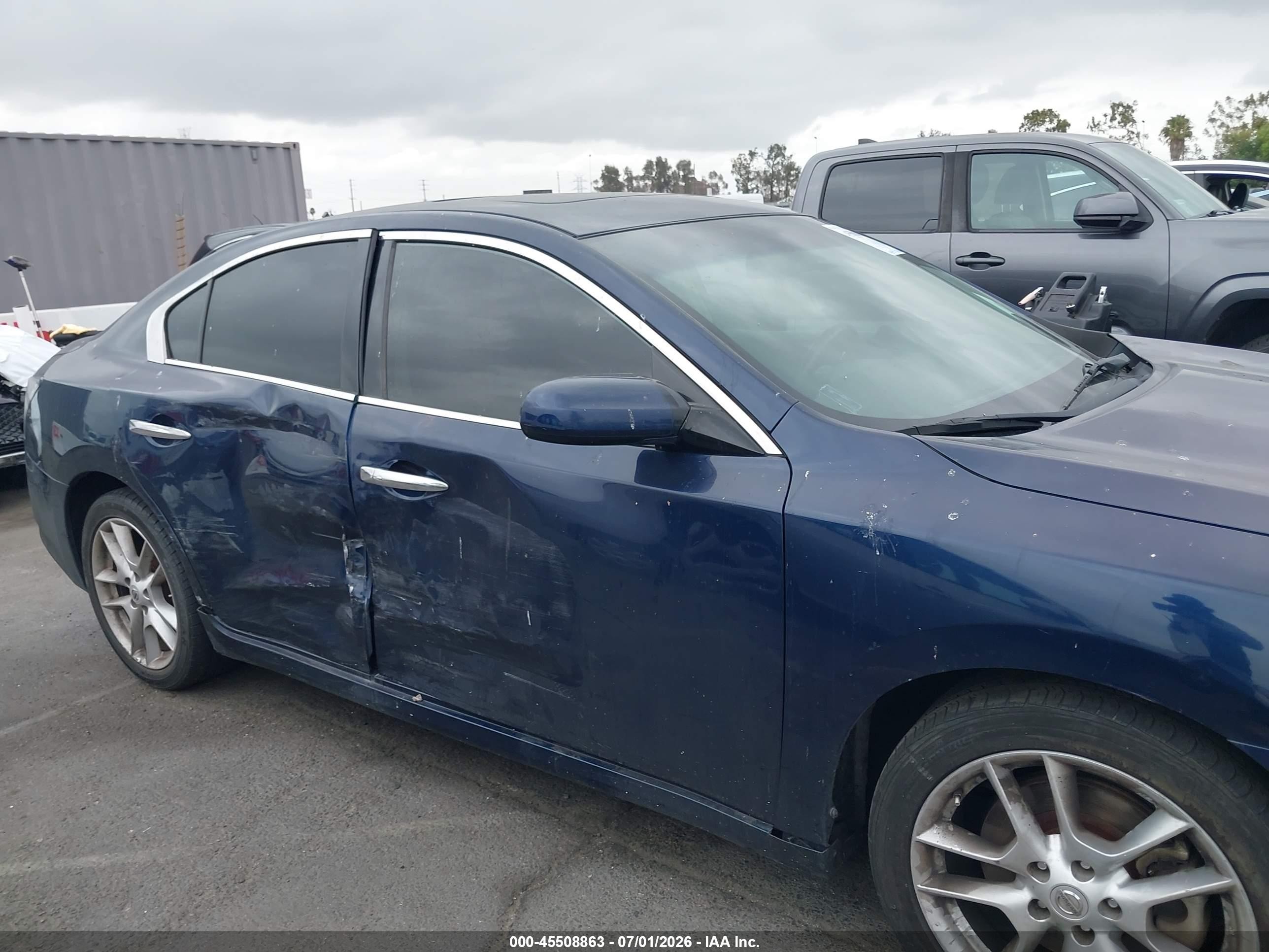 2013 Nissan Maxima 3.5 S Blue vin: 1N4AA5AP6DC831233