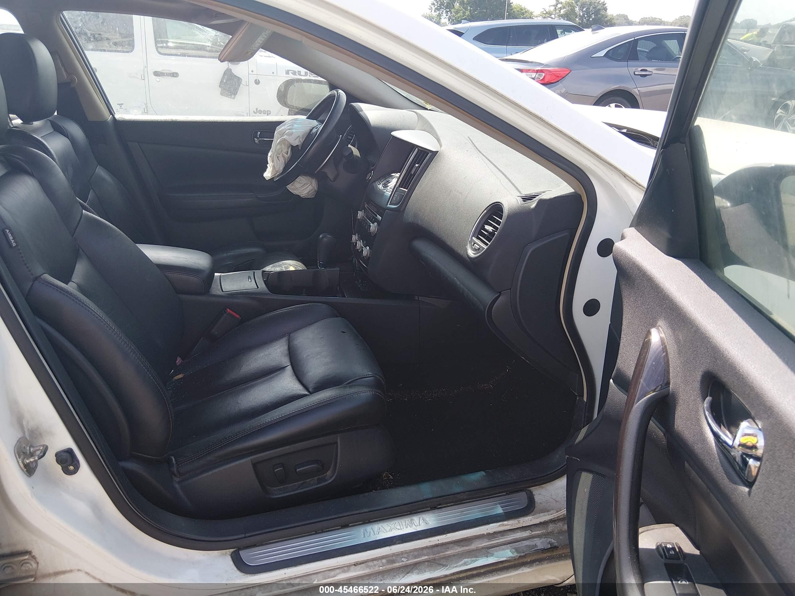 2013 Nissan Maxima 3.5 Sv White vin: 1N4AA5AP6DC843334
