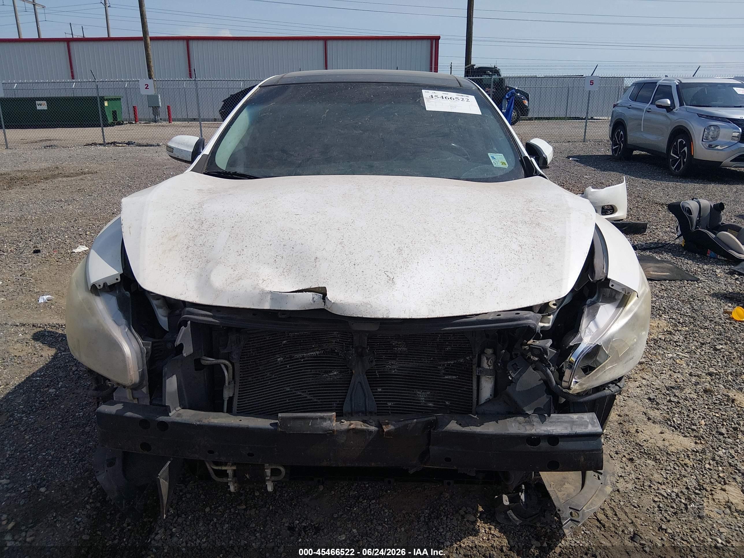 2013 Nissan Maxima 3.5 Sv White vin: 1N4AA5AP6DC843334