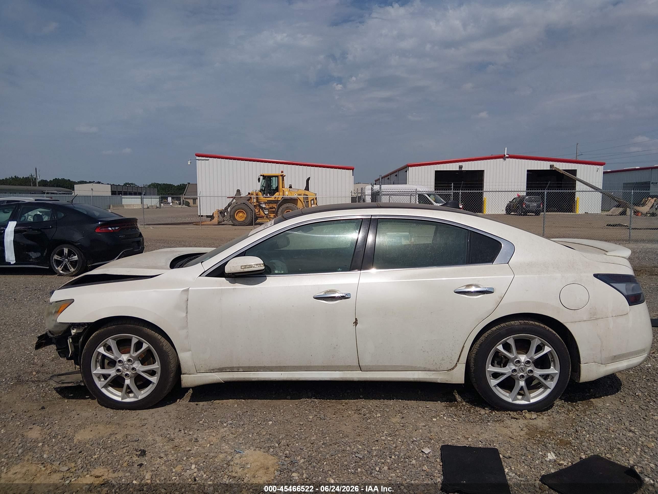 2013 Nissan Maxima 3.5 Sv White vin: 1N4AA5AP6DC843334