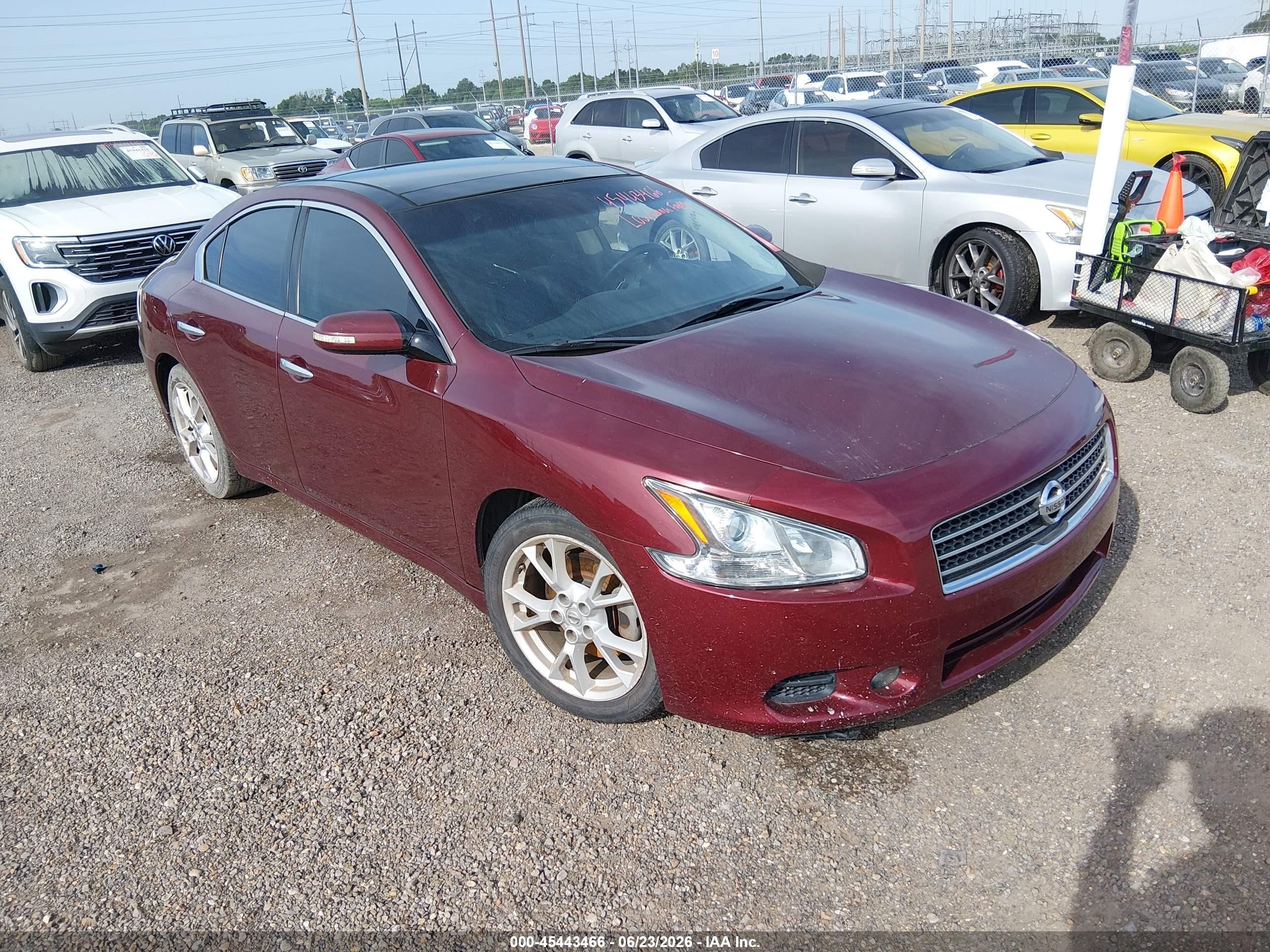 2013 Nissan Maxima 3.5 Sv Бордовый vin: 1N4AA5AP6DC846122