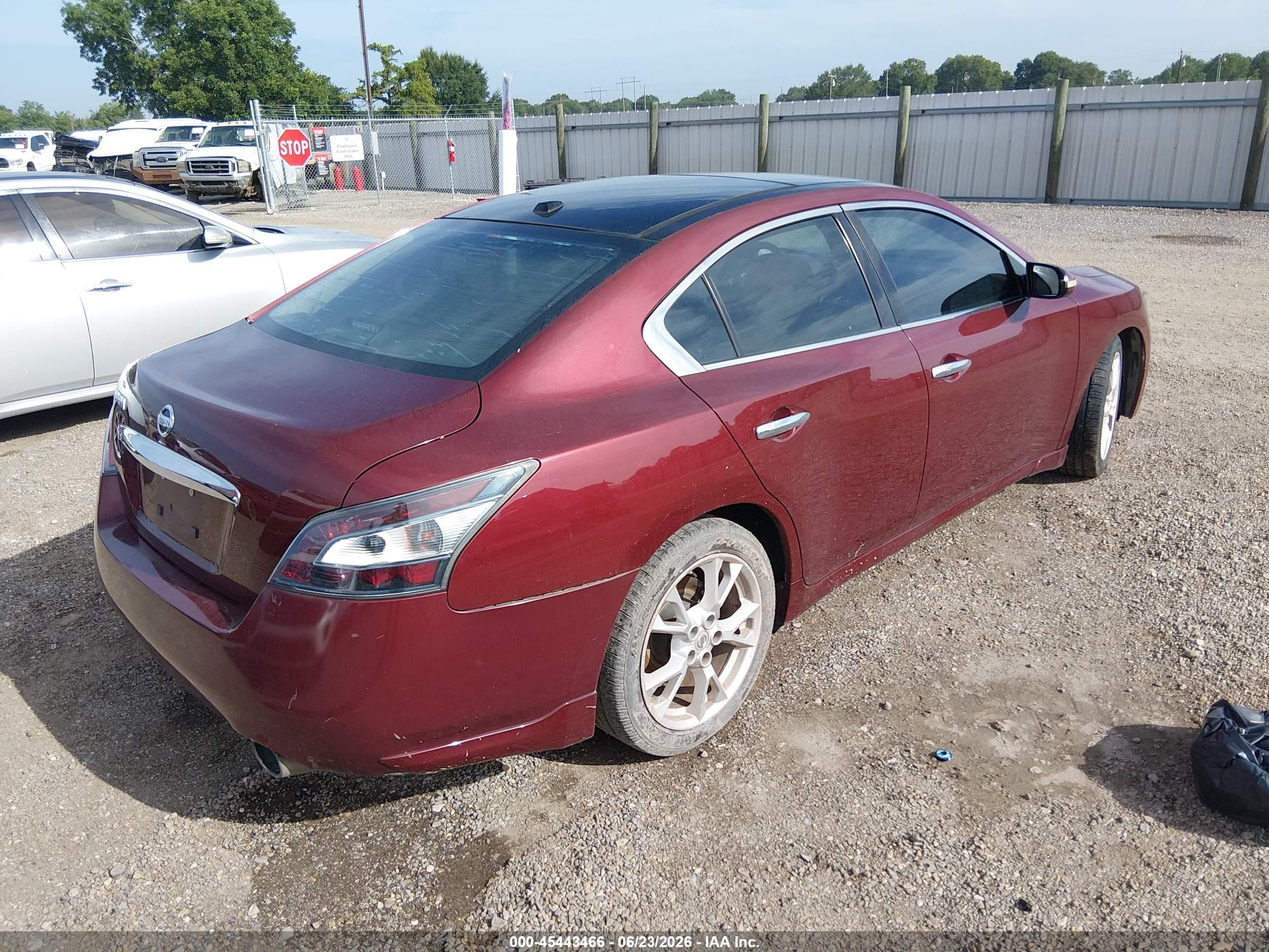 2013 Nissan Maxima 3.5 Sv Burgundy vin: 1N4AA5AP6DC846122