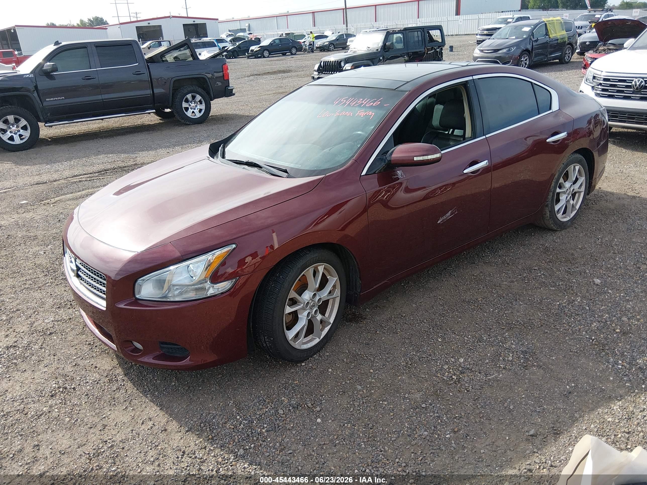 2013 Nissan Maxima 3.5 Sv Burgundy vin: 1N4AA5AP6DC846122