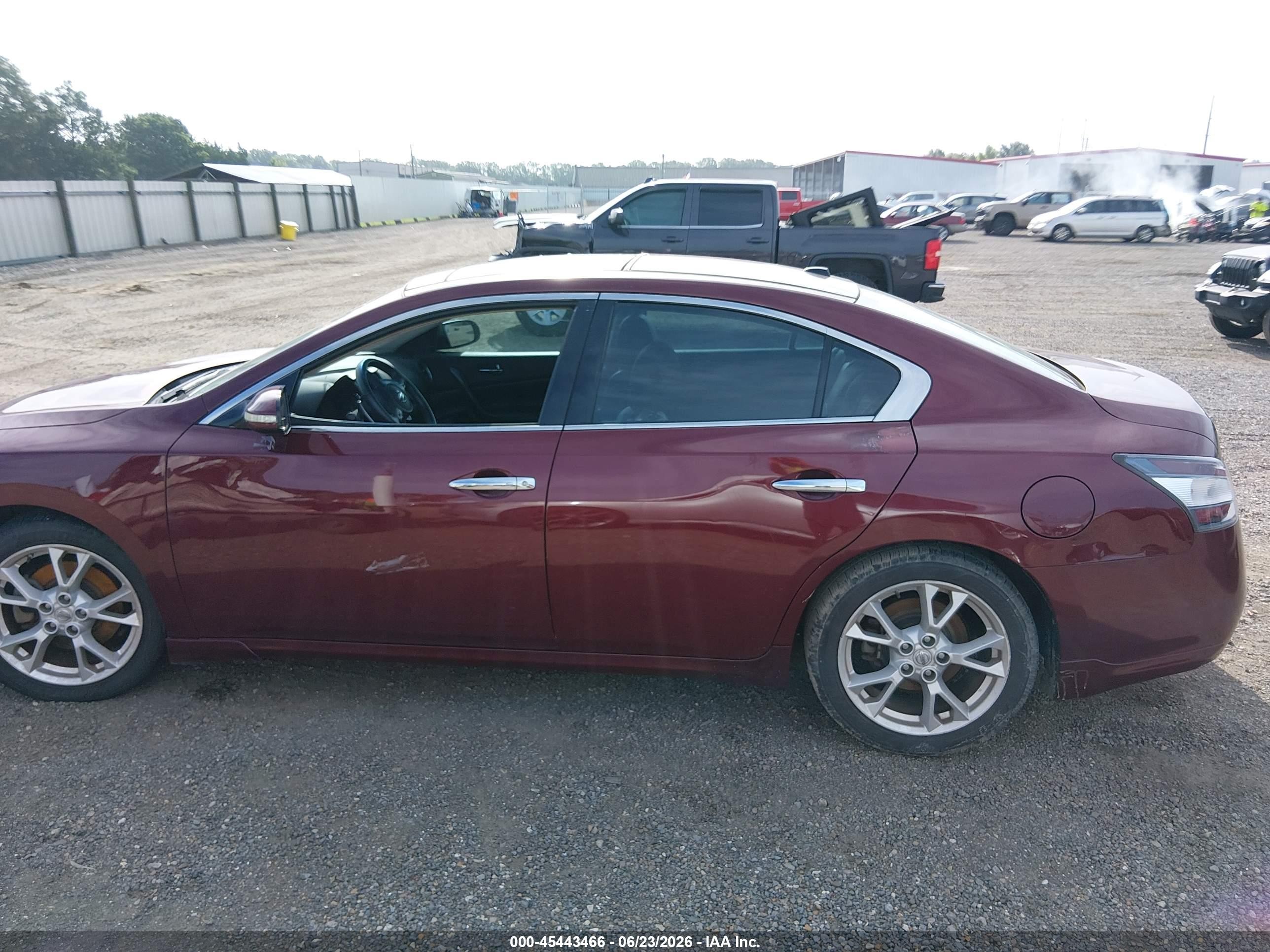 2013 Nissan Maxima 3.5 Sv Burgundy vin: 1N4AA5AP6DC846122