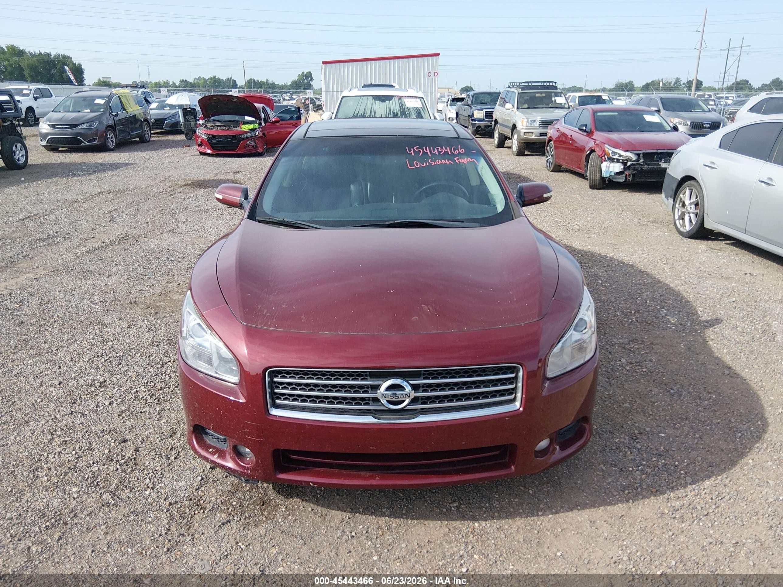 2013 Nissan Maxima 3.5 Sv Burgundy vin: 1N4AA5AP6DC846122
