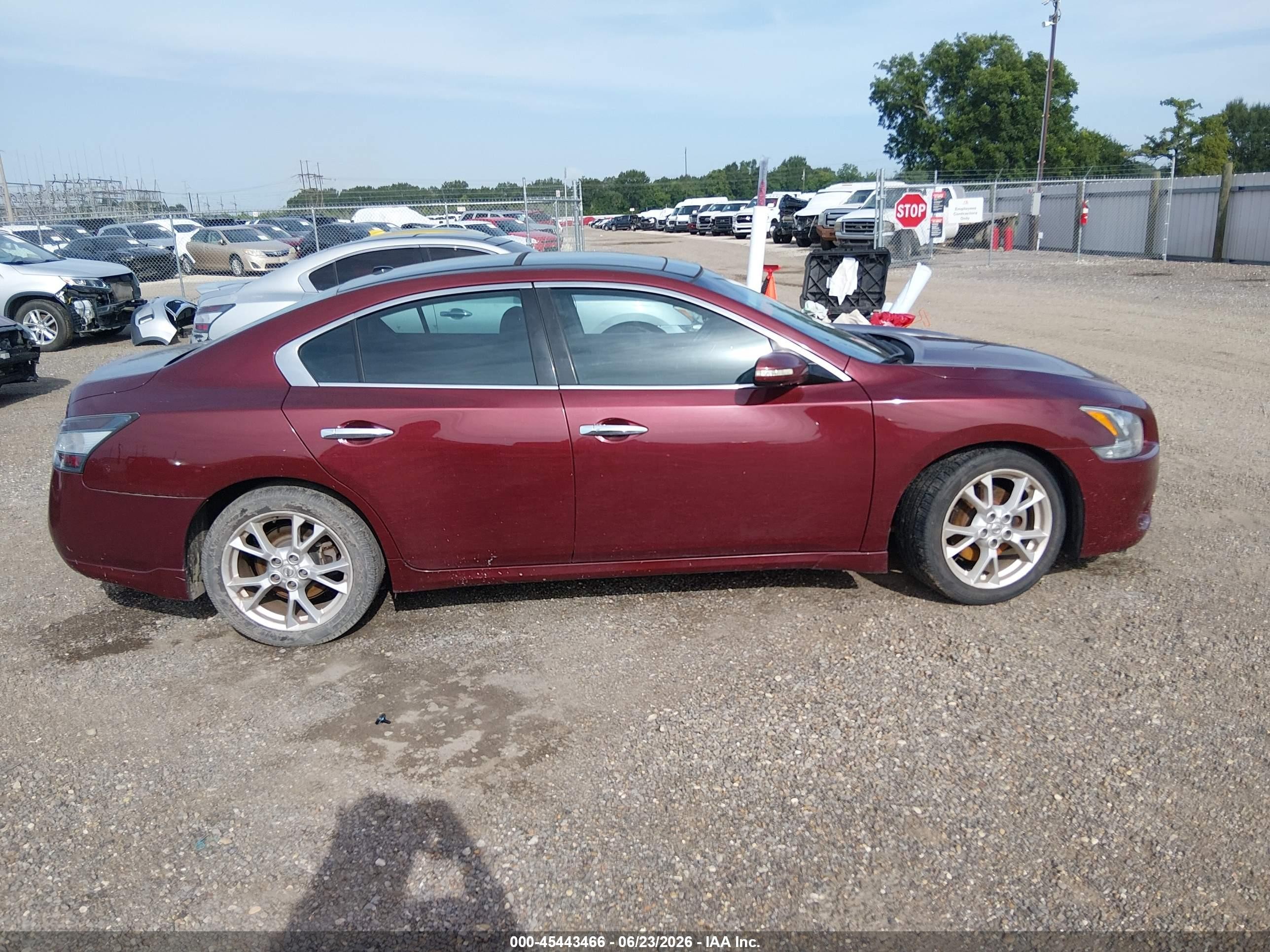 2013 Nissan Maxima 3.5 Sv Burgundy vin: 1N4AA5AP6DC846122