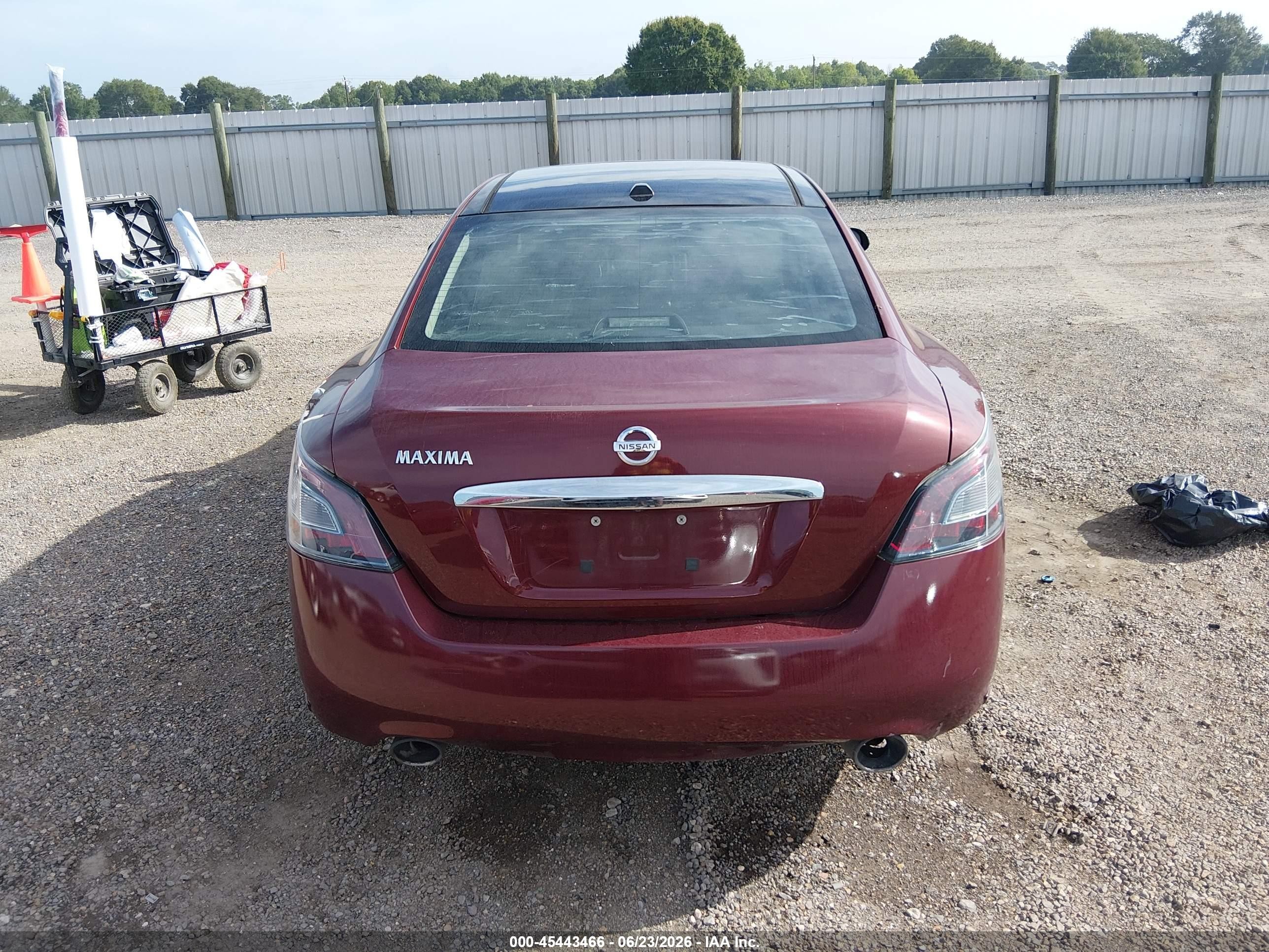 2013 Nissan Maxima 3.5 Sv Burgundy vin: 1N4AA5AP6DC846122