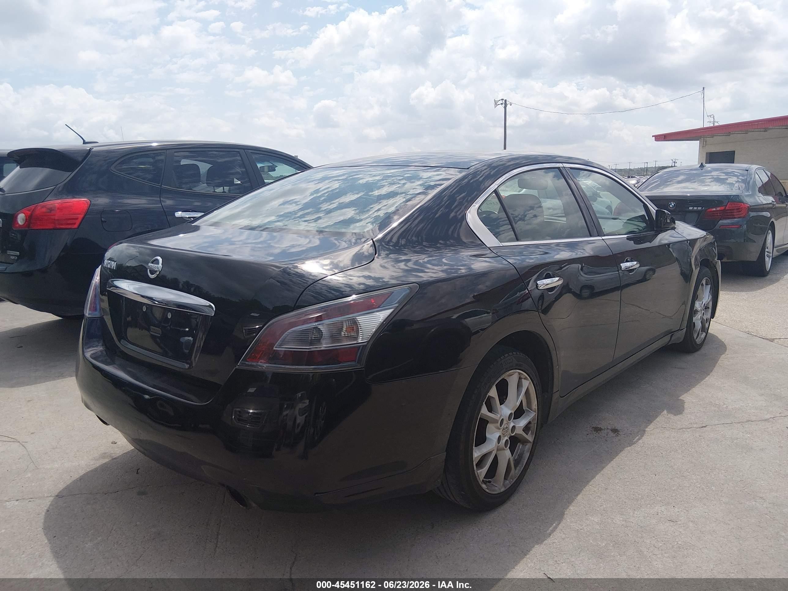 2014 Nissan Maxima 3.5 S Black vin: 1N4AA5AP6EC432825