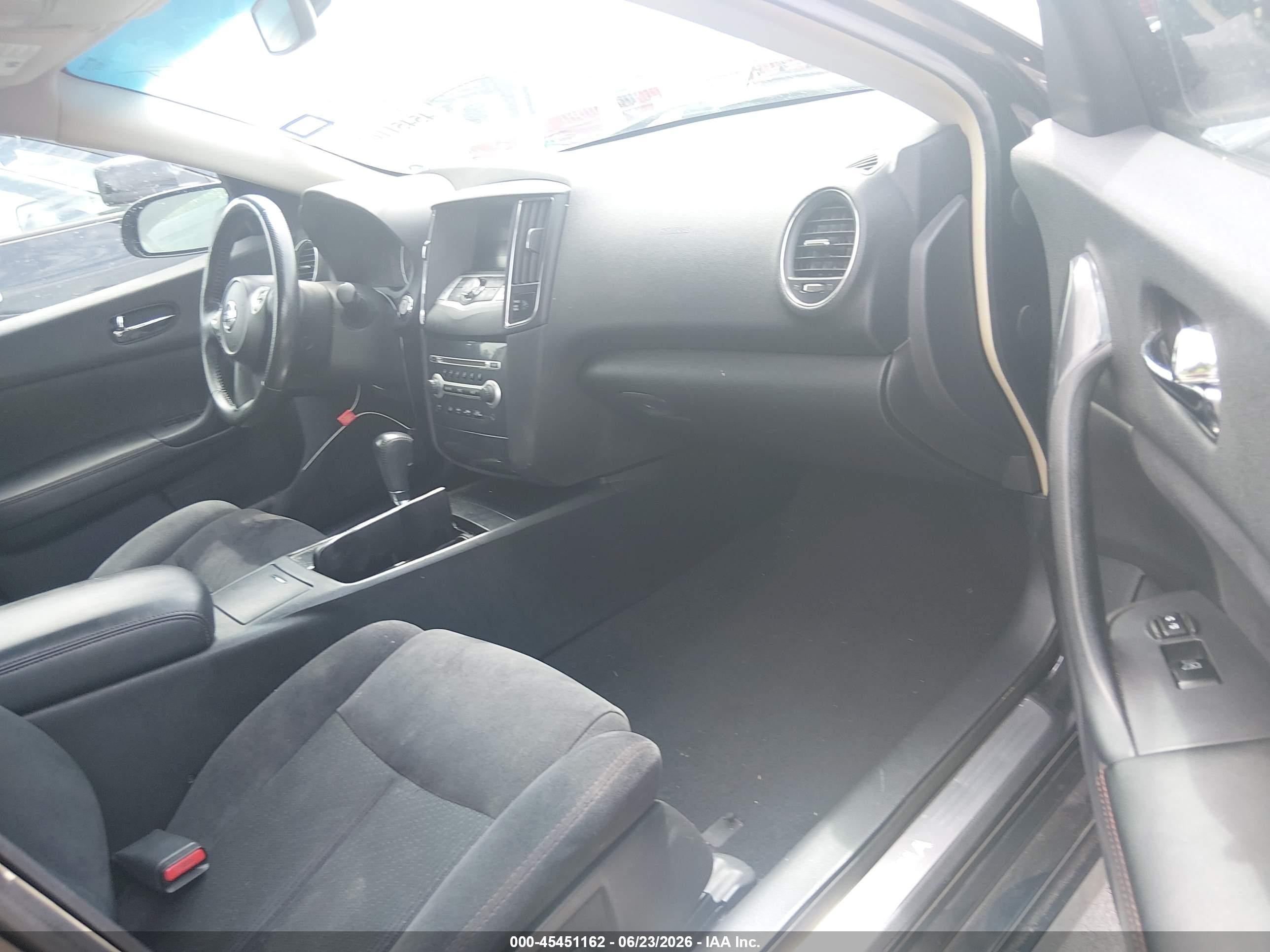 2014 Nissan Maxima 3.5 S Black vin: 1N4AA5AP6EC432825